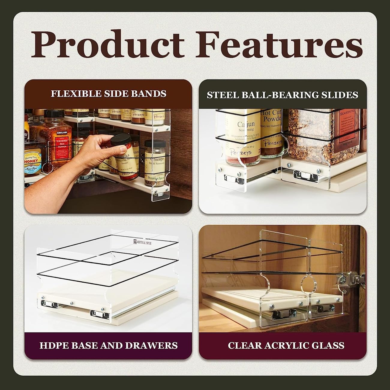 Combo Spice Rack Drawer