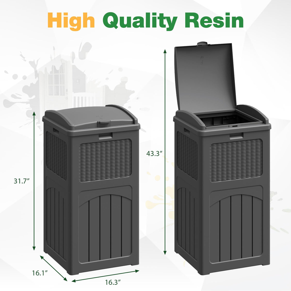 30 Gallon Trash Can (2 Count)