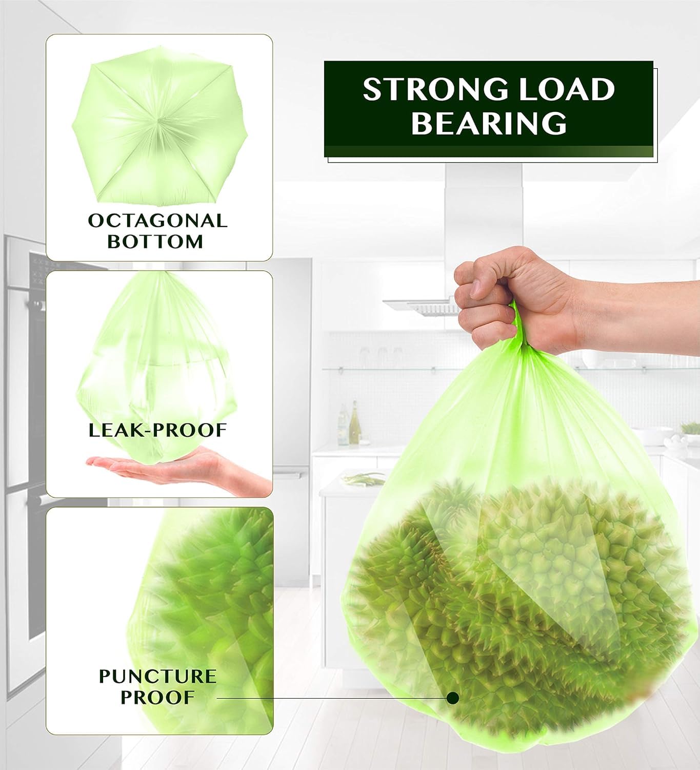 Compostable Trash Bags (80 Count)