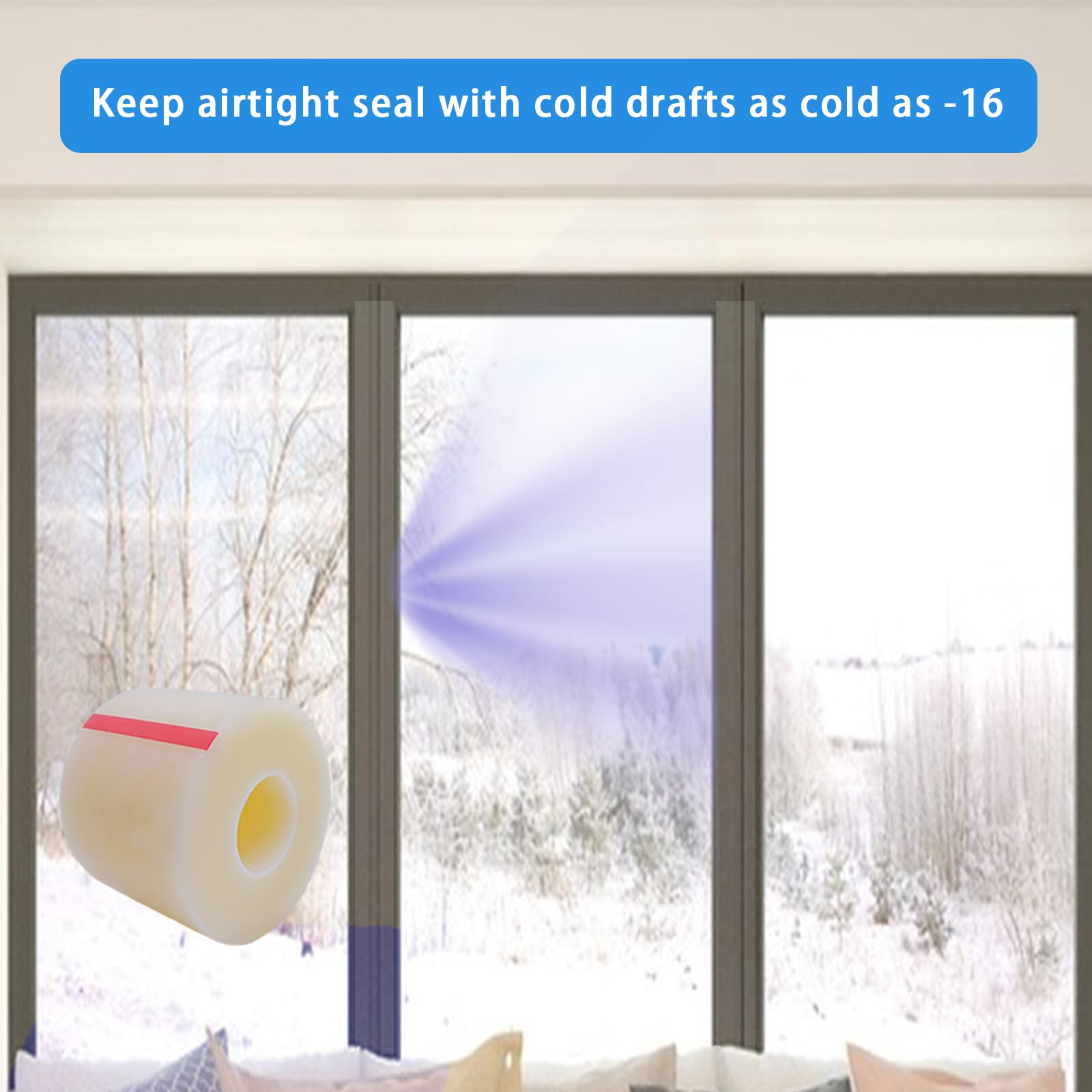 Transparent Window Weather Sealing Tape (165 Foot)