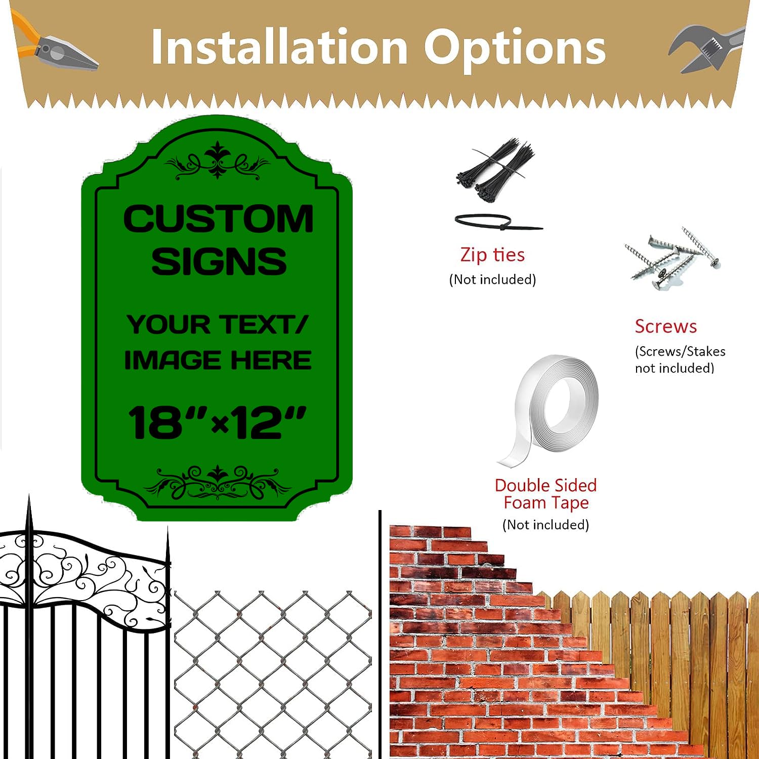 Personalized Aluminum Metal Signs