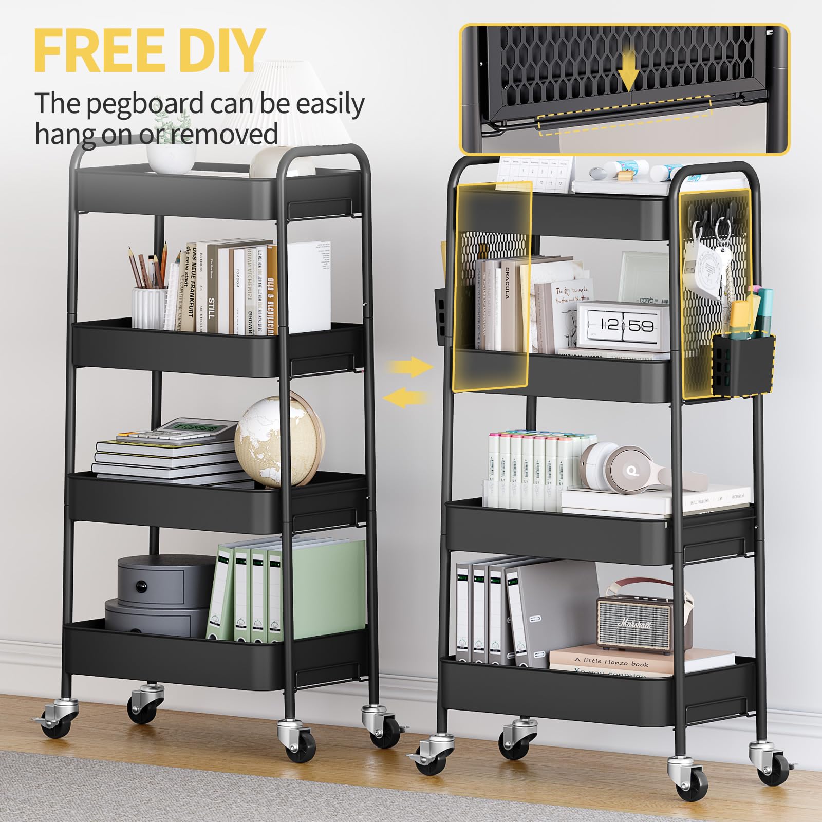 4 Tier Rolling Cart