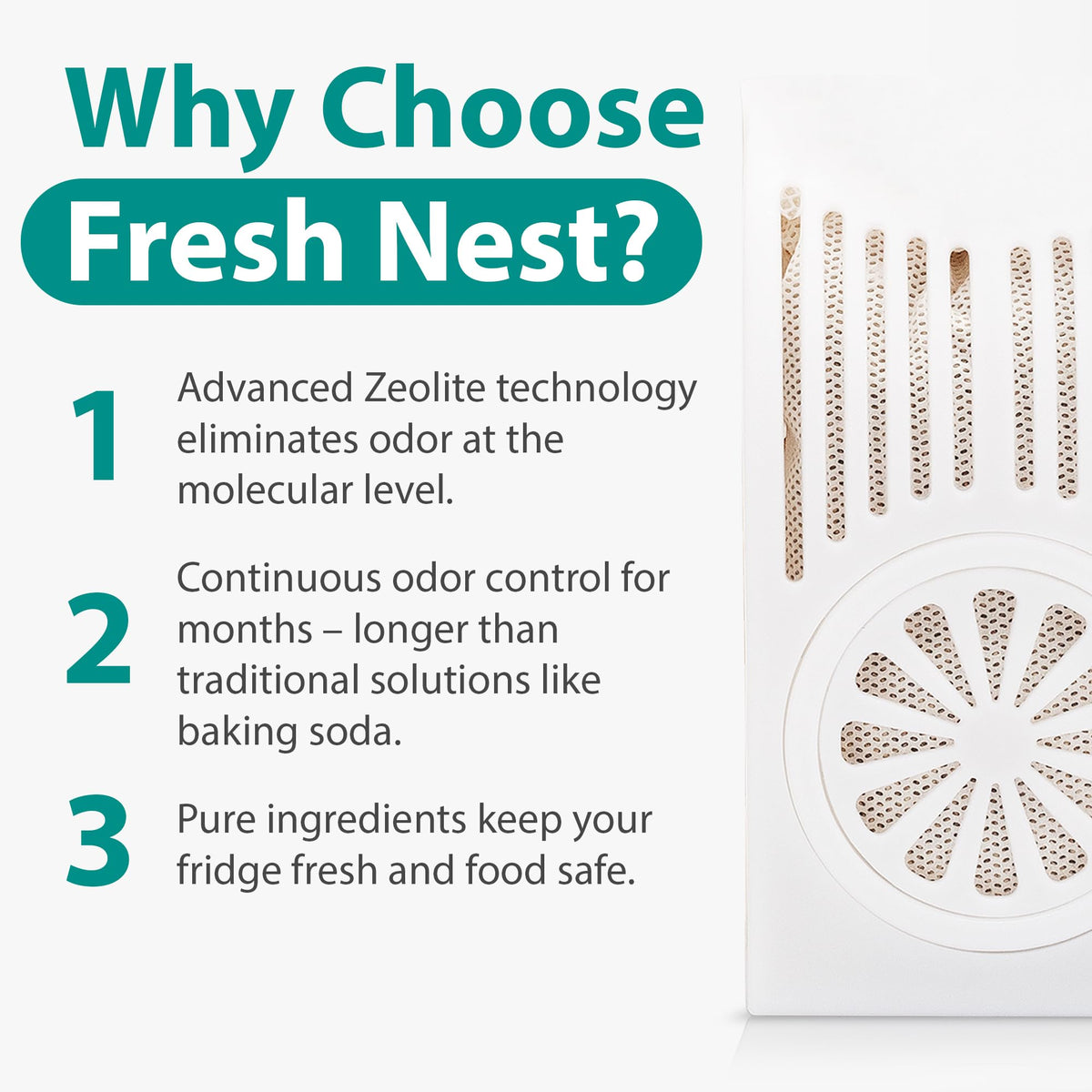 Refrigerator Deodorizer with Zeolites (4 Count)