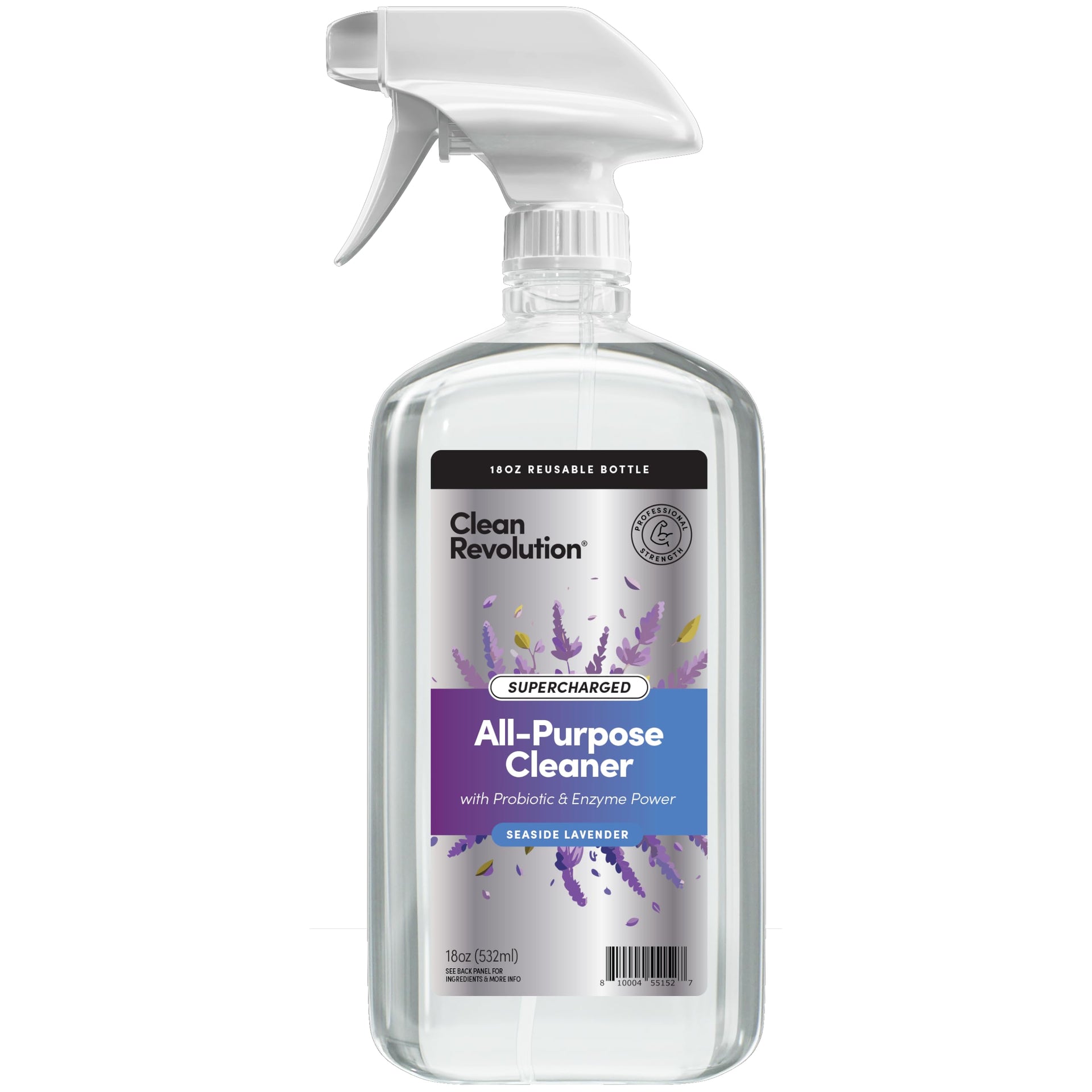 SuperCharged All Purpose Cleaner Refill with Smart Probiotic + Enzyme Complex (18 Fl Oz)