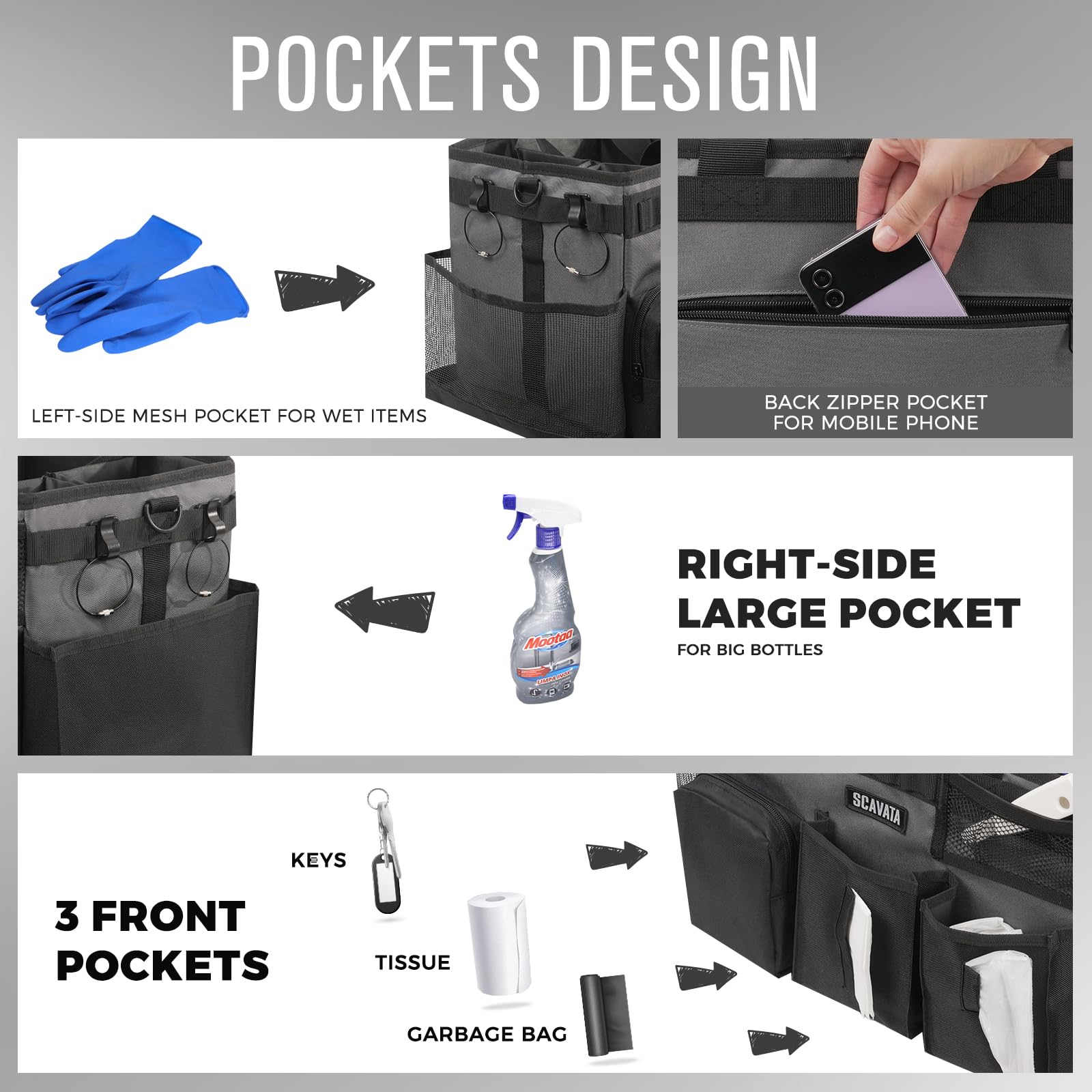 Wearable Cleaning Caddy Bag