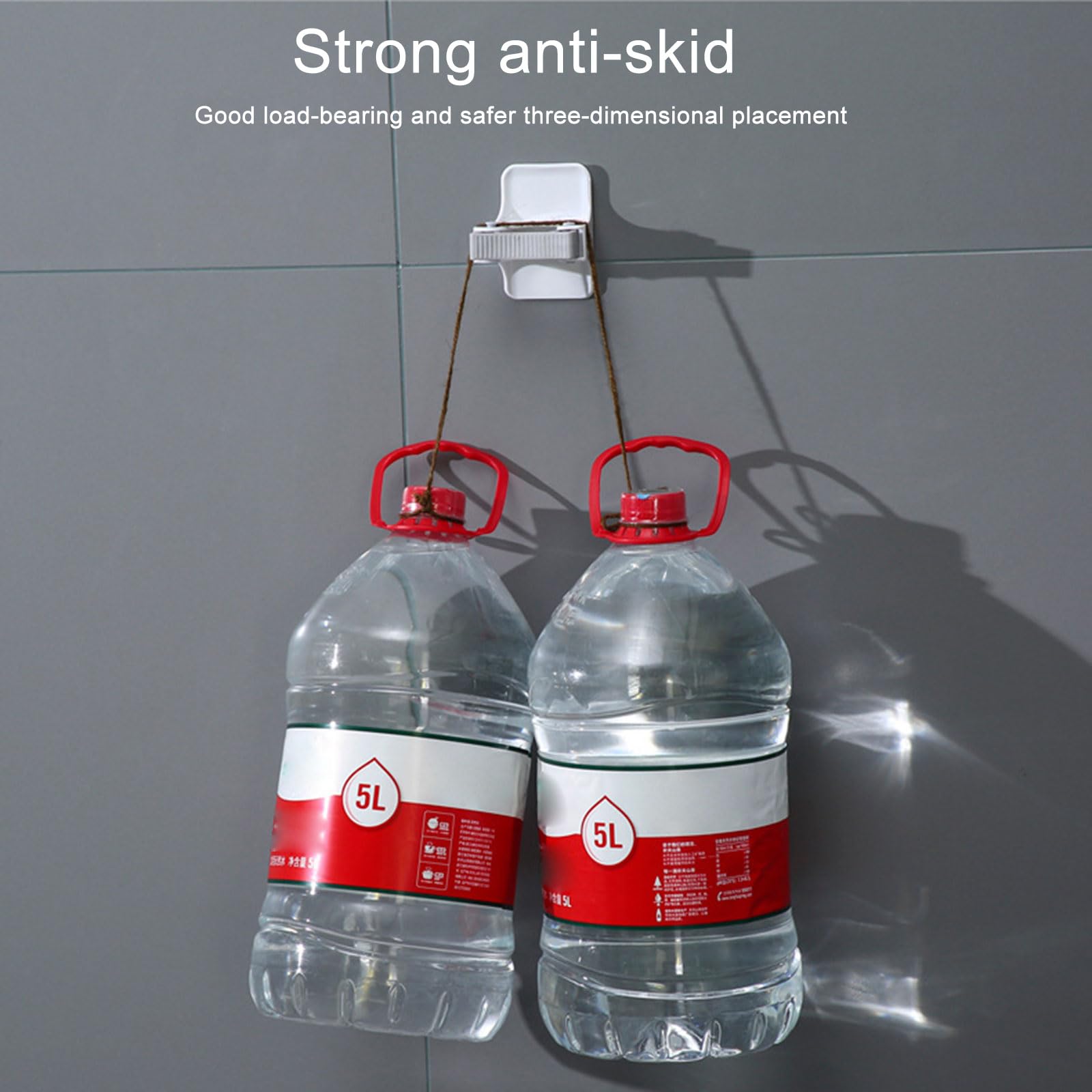 4 Pack Wall Mount Mop Holder Self Adhesive Broom Grippers No Drilling Mop Handle Hanger Practical Home Organization Tool