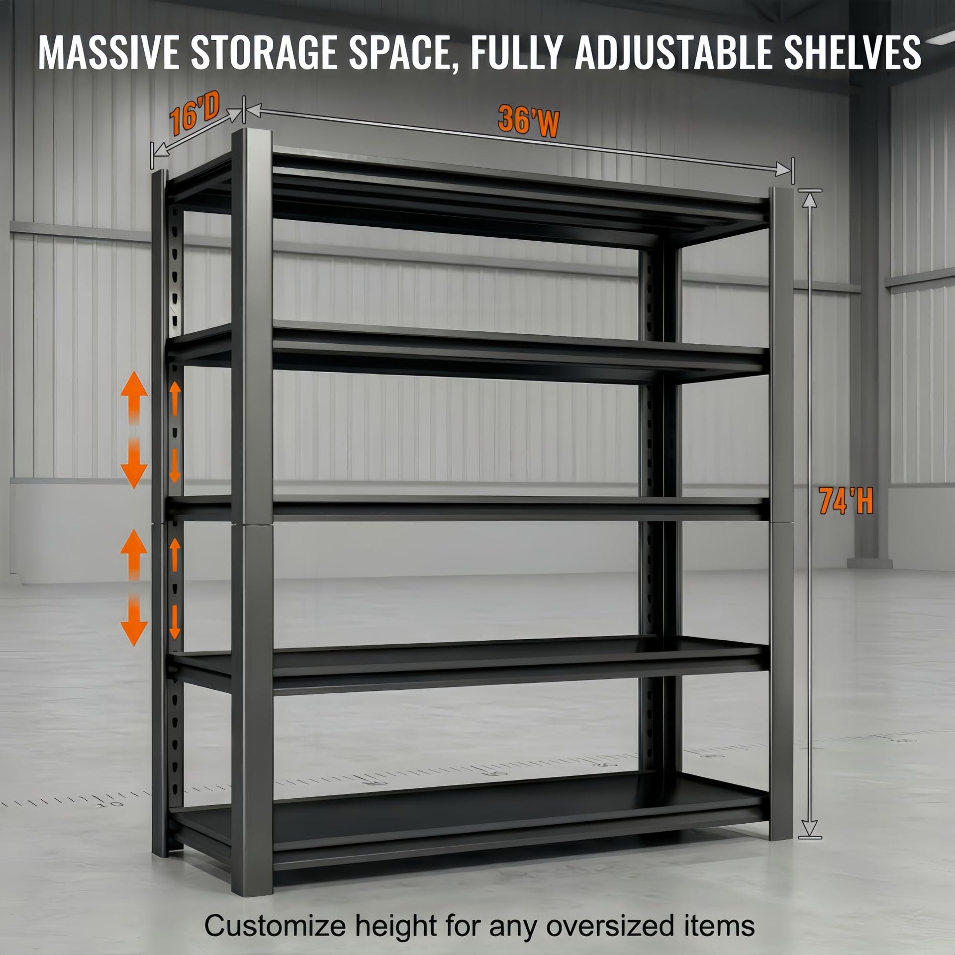 2750 LBS Heavy Duty Garage Shelving