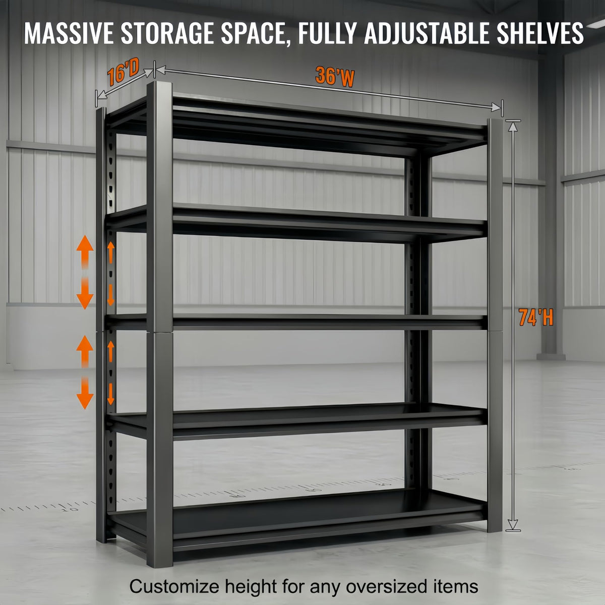 2750 LBS Heavy Duty Garage Shelving