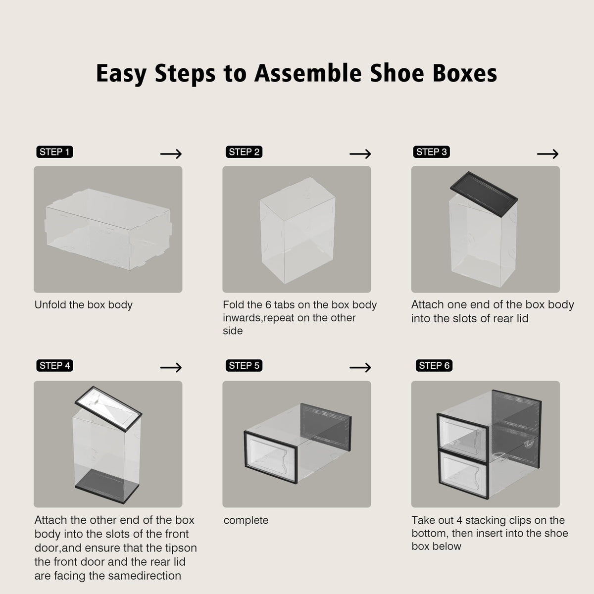 12 Pack Shoe Storage Box (12 Count)