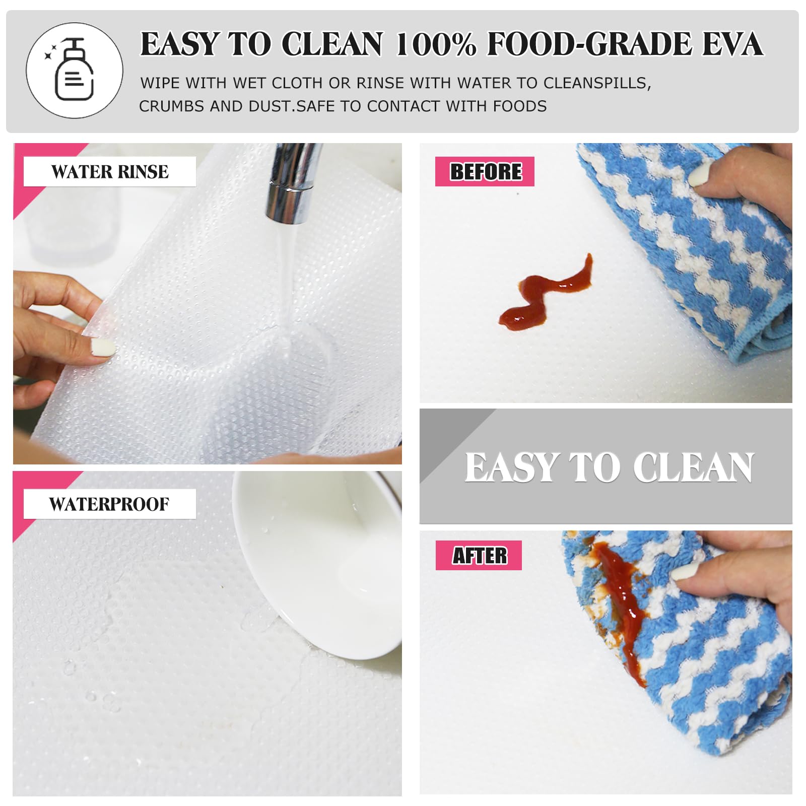 10Pcs Refrigerator Liners (10 Count)