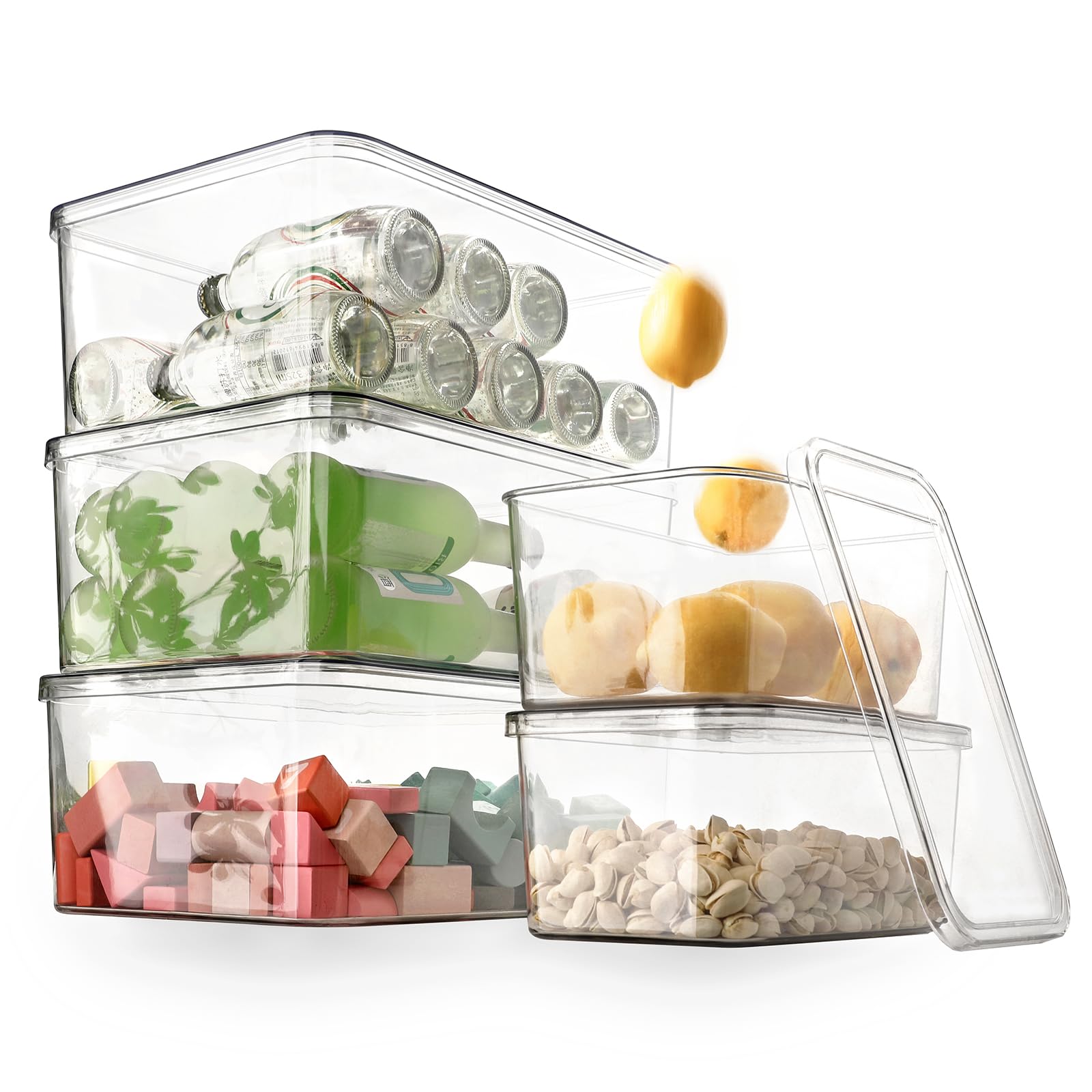 Clear Storage Bins With Lids