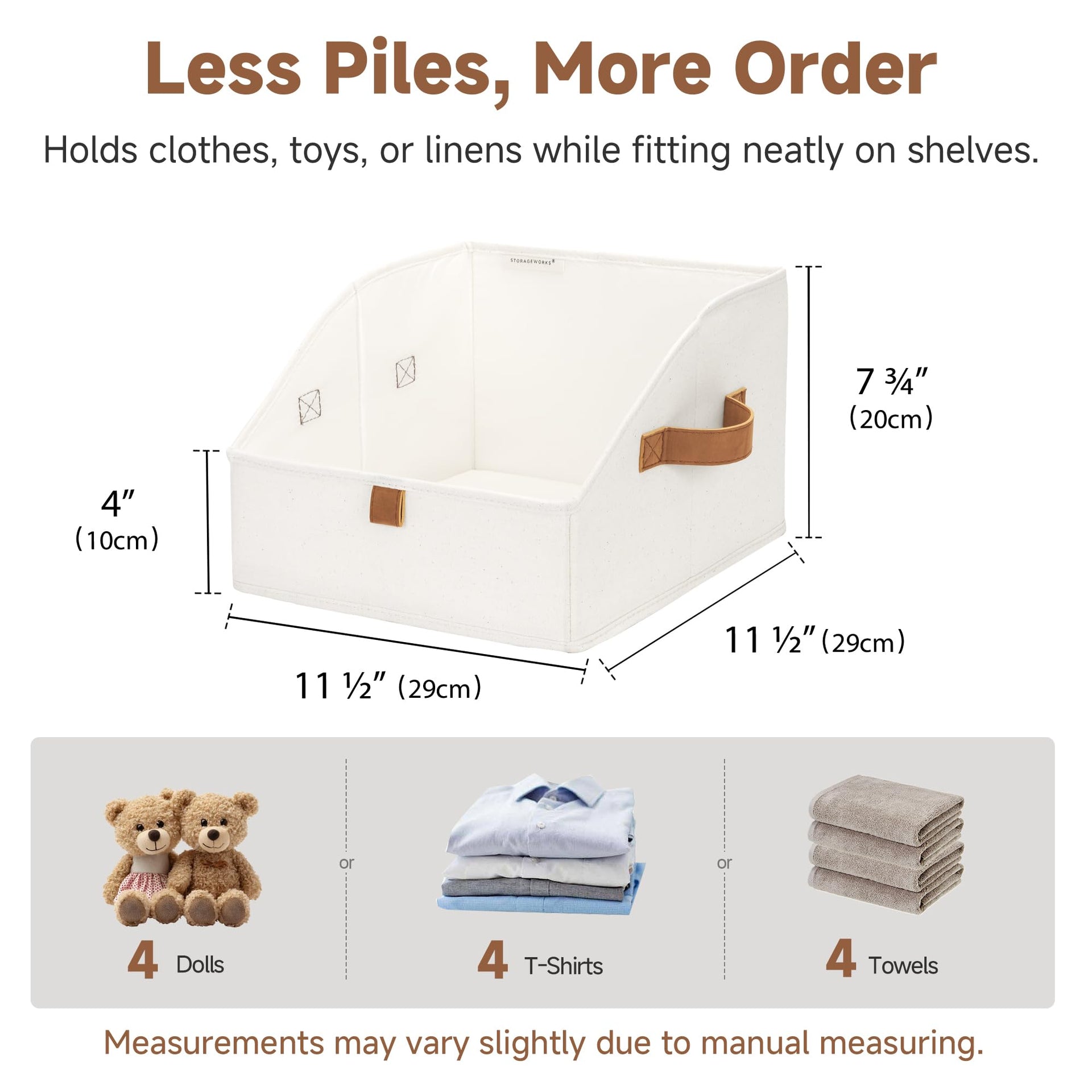 Closet Storage Bins Trapezoid (3 Count)