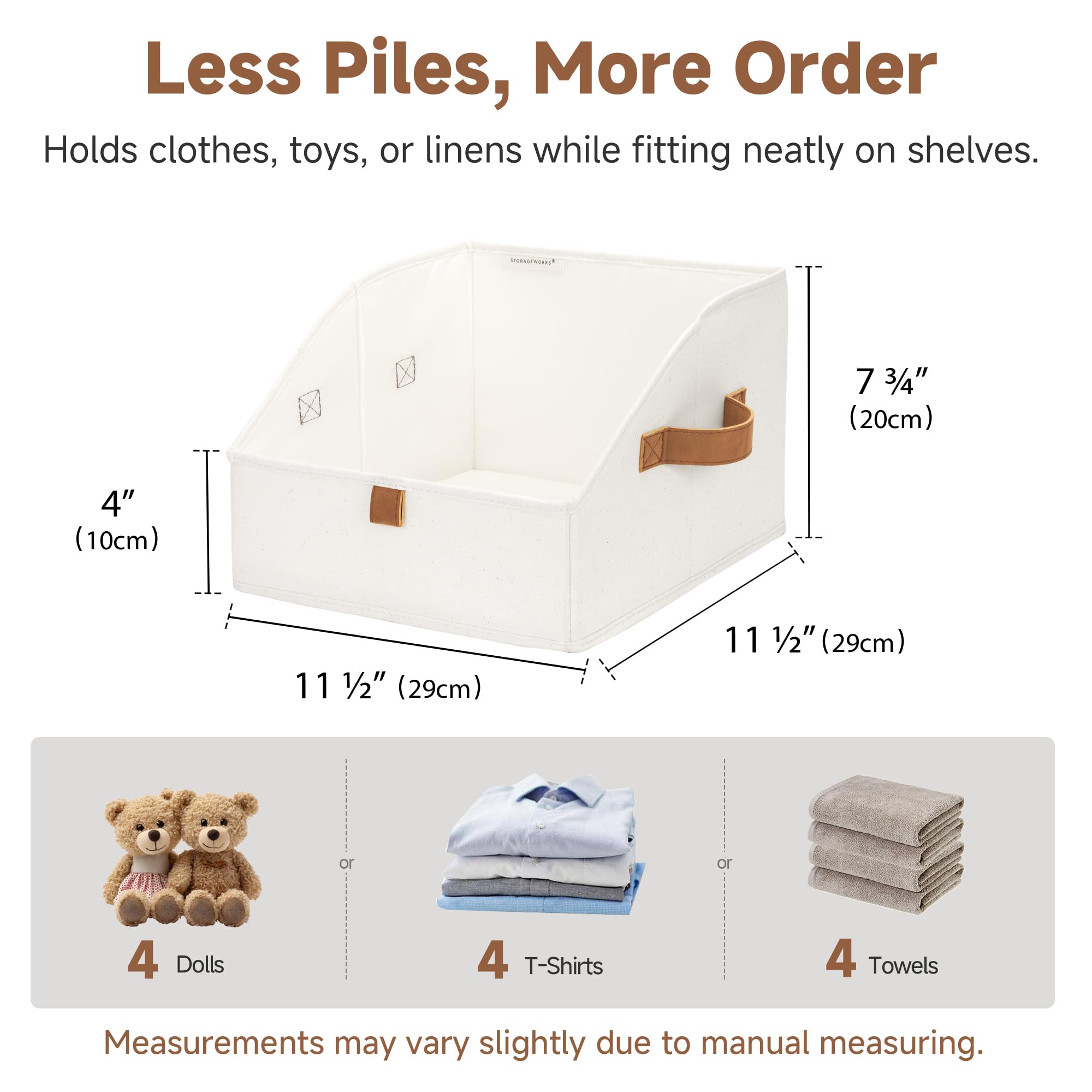 Closet Storage Bins Trapezoid (3 Count)