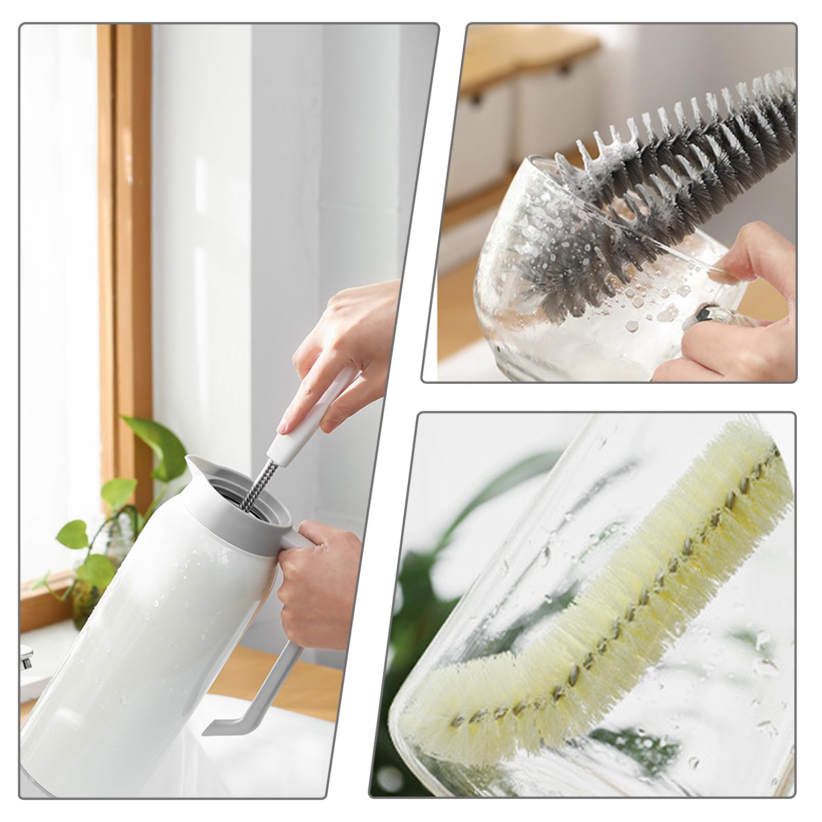 2 Pack 16 inches Long Handle Bottle Cleaning Brushes (2 Count) - ModHome Supplies