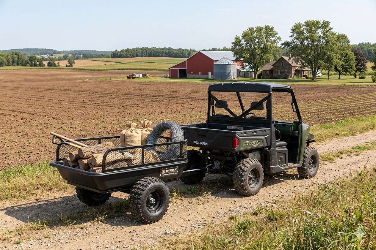 Impact Implements 1500lb Poly Tub Agricultural Trailer by MotoAlliance