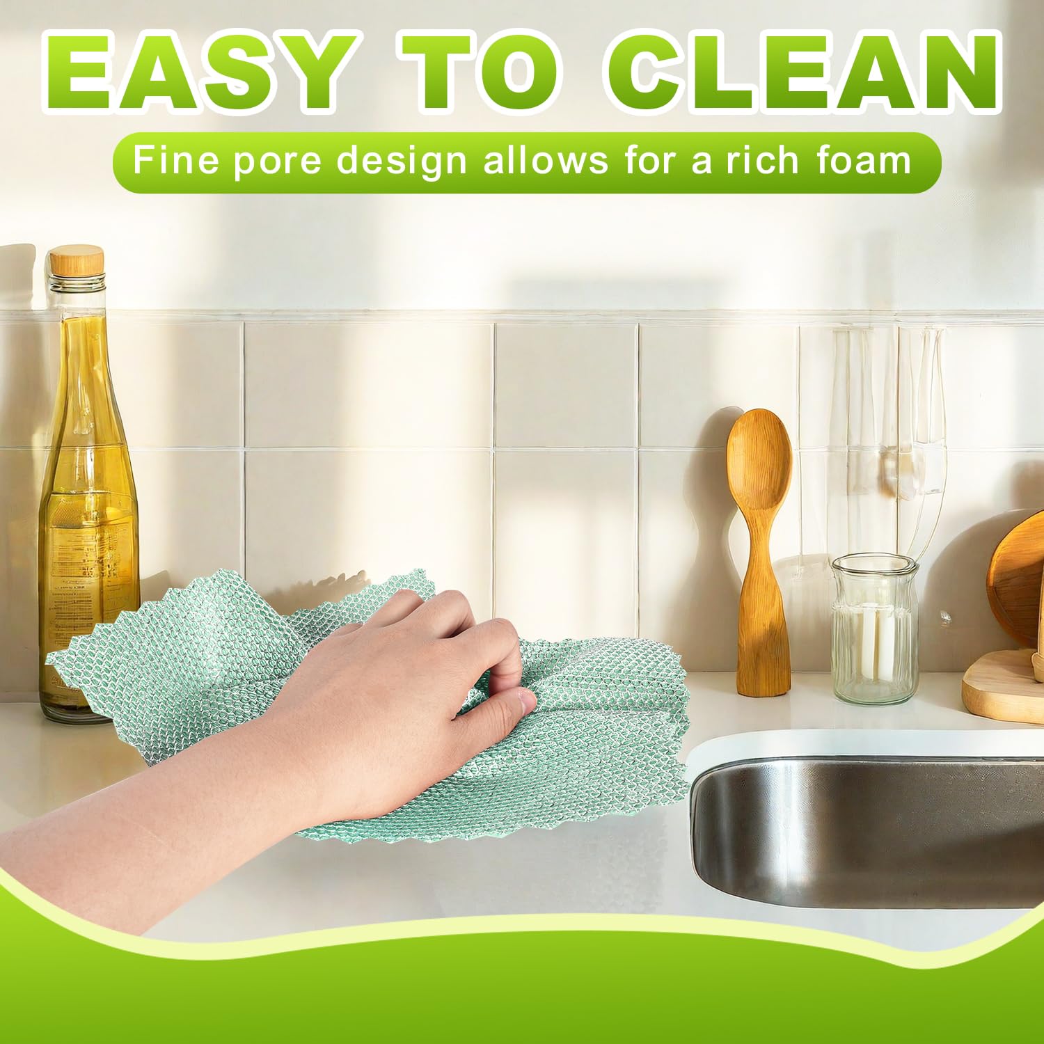 12 Pcs Multipurpose Wire Dishwashing Rag (12 Count)