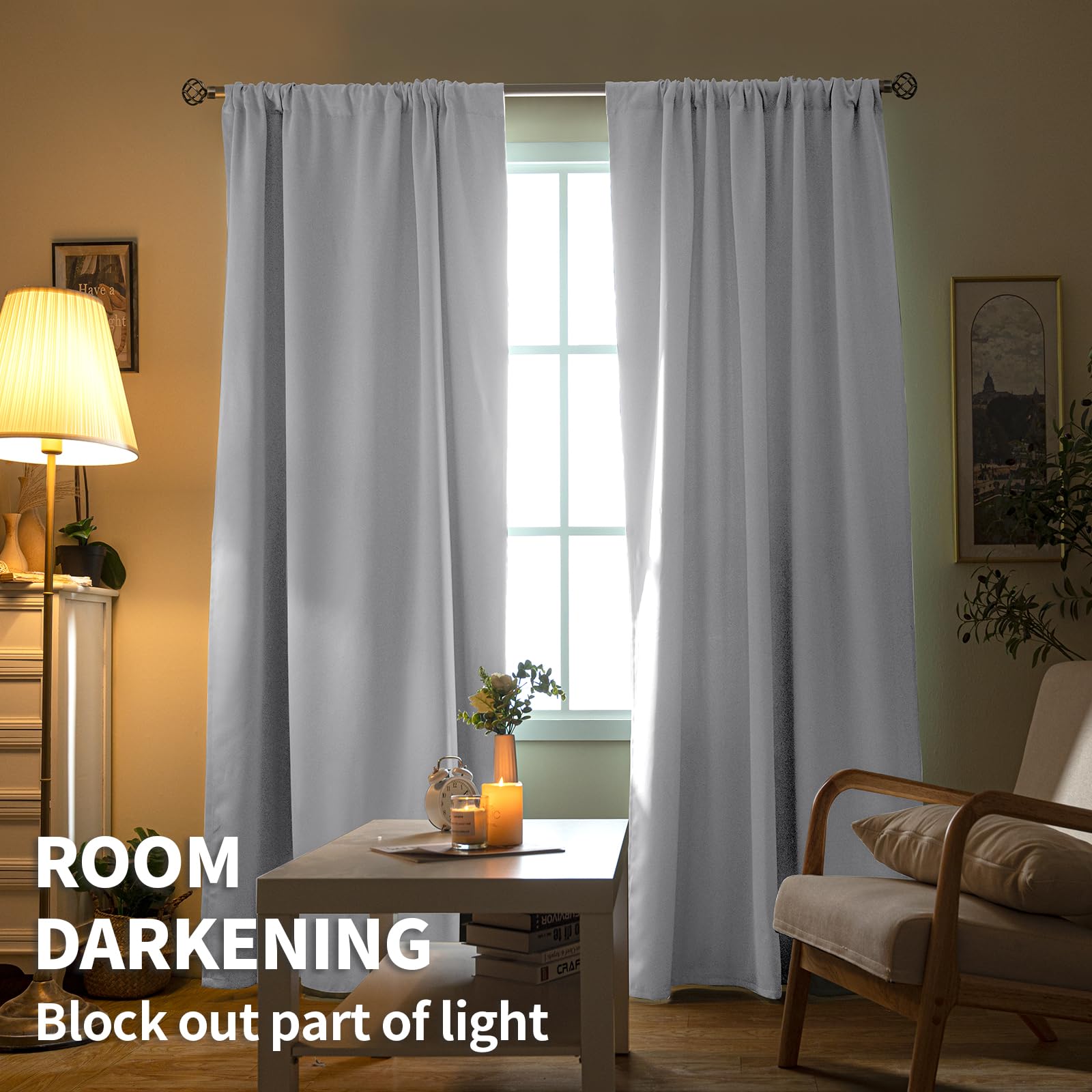 Room Darkening Curtains 45 Inch Length