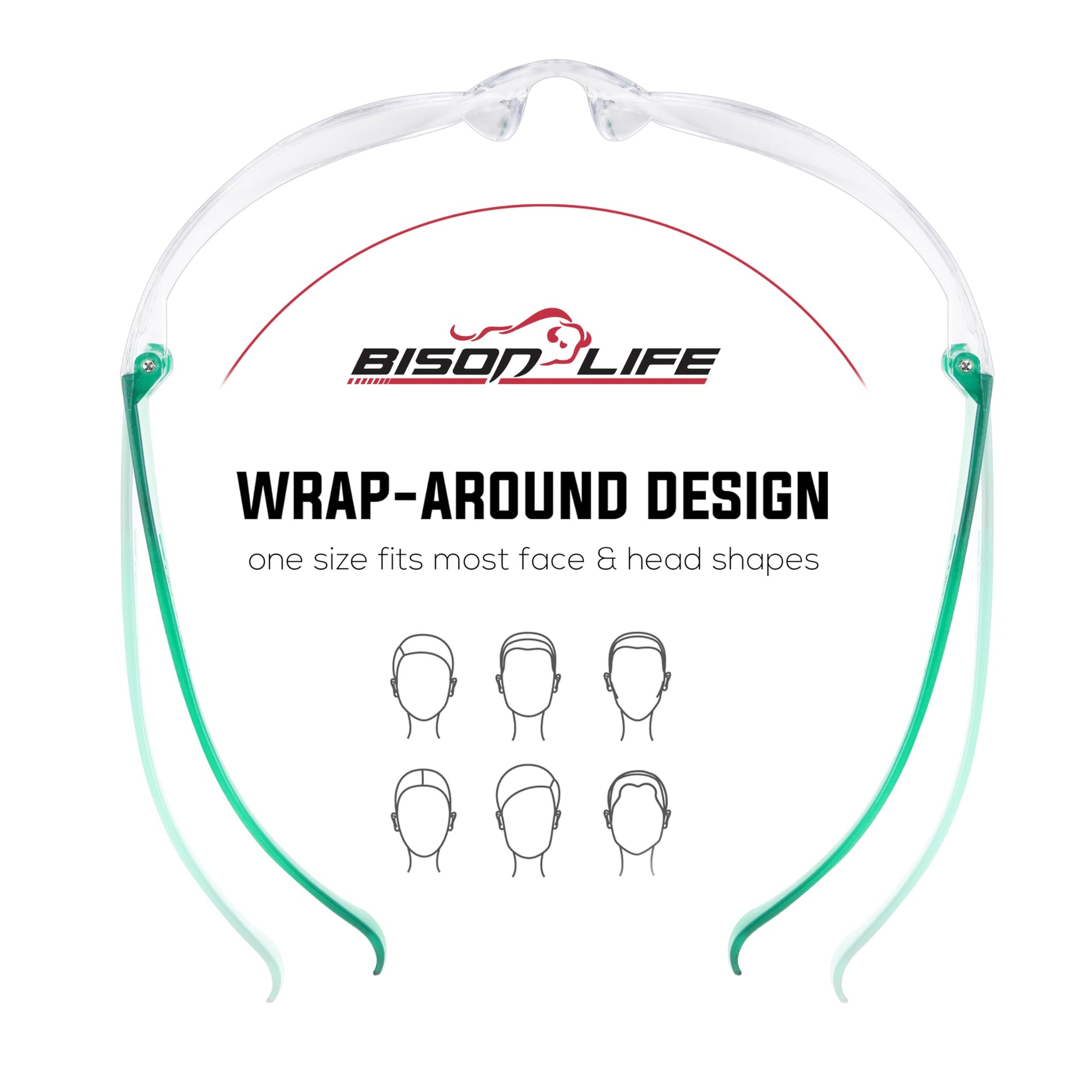 Clear Lens Green Safety Glasses (144 Count)