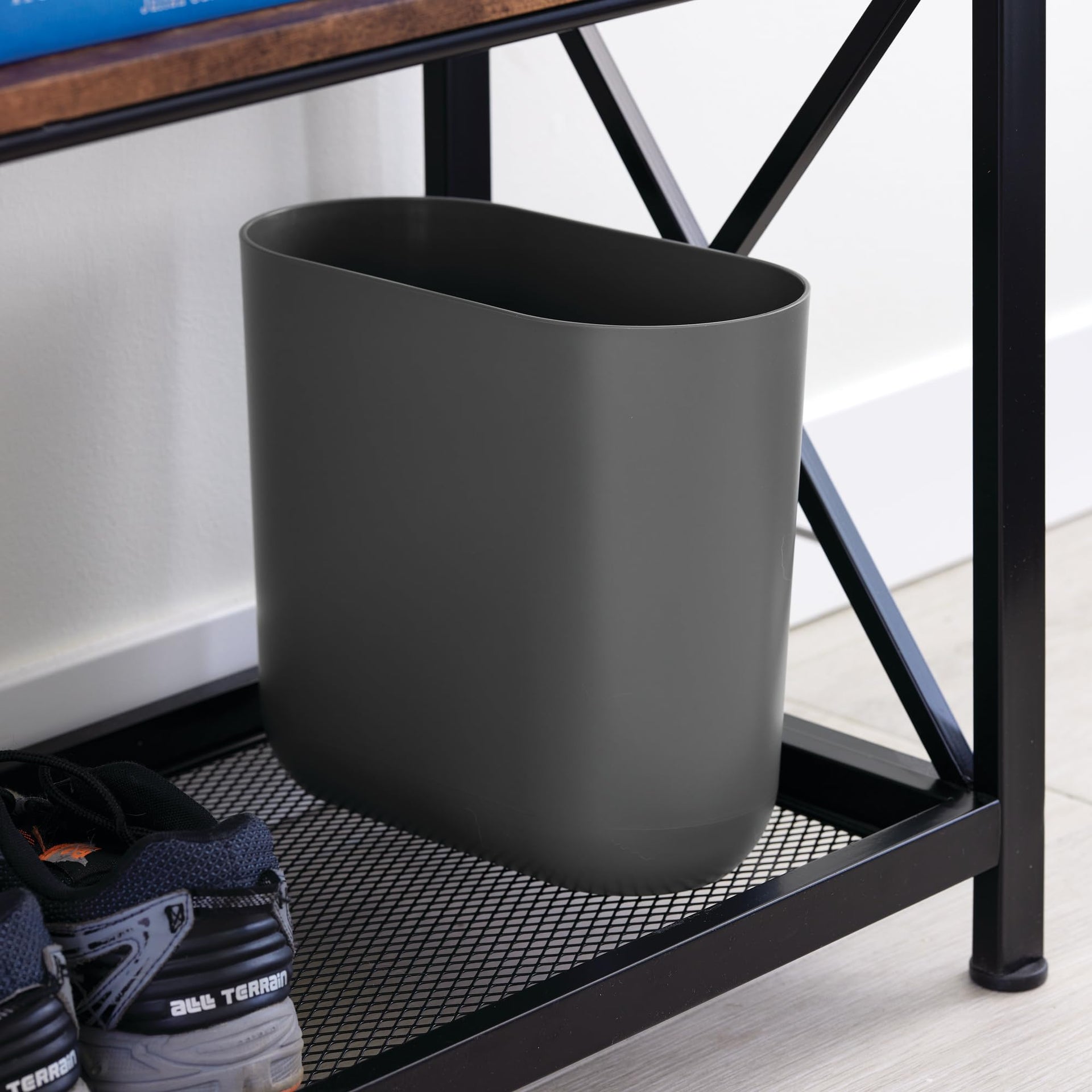 Small Slim Plastic Bathroom Trash Can (2 Count)