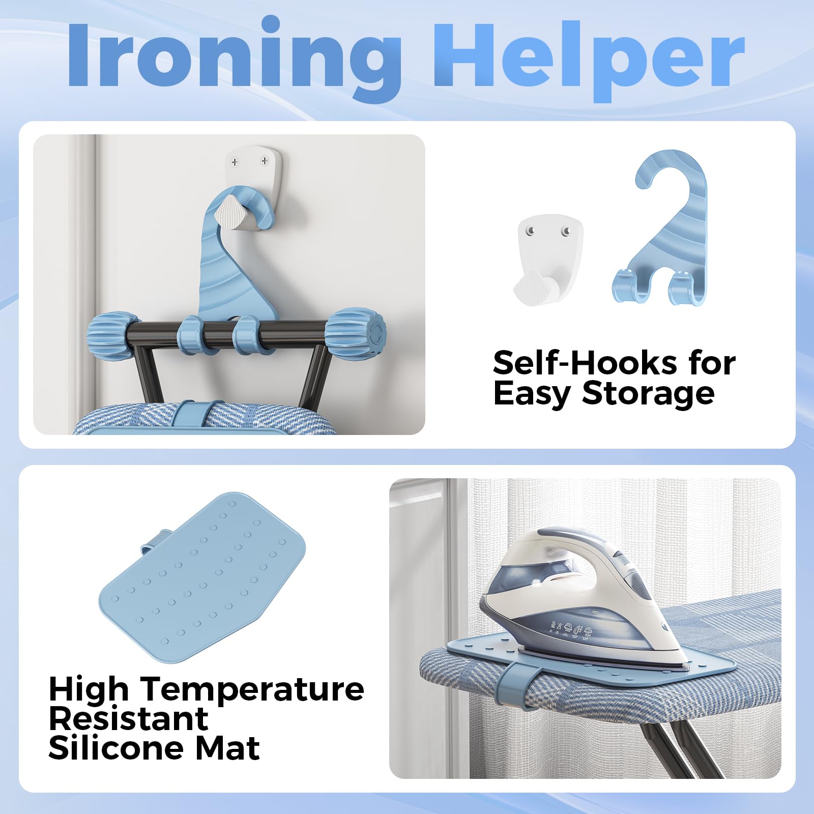 Ironing Board with Silicon Iron Mat