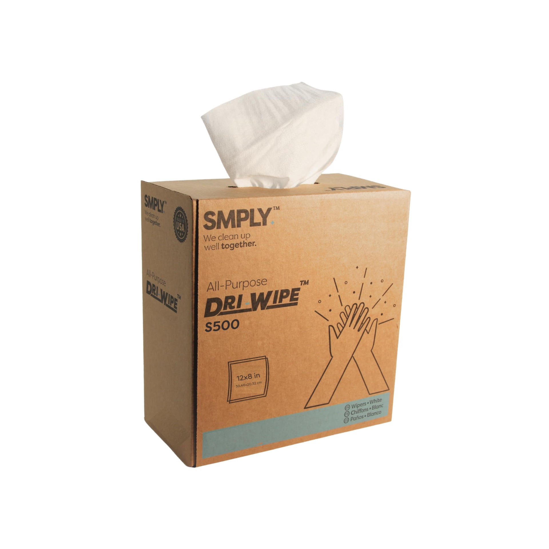 Dri Wipe S500 by SMPLY Brands (176 Count)