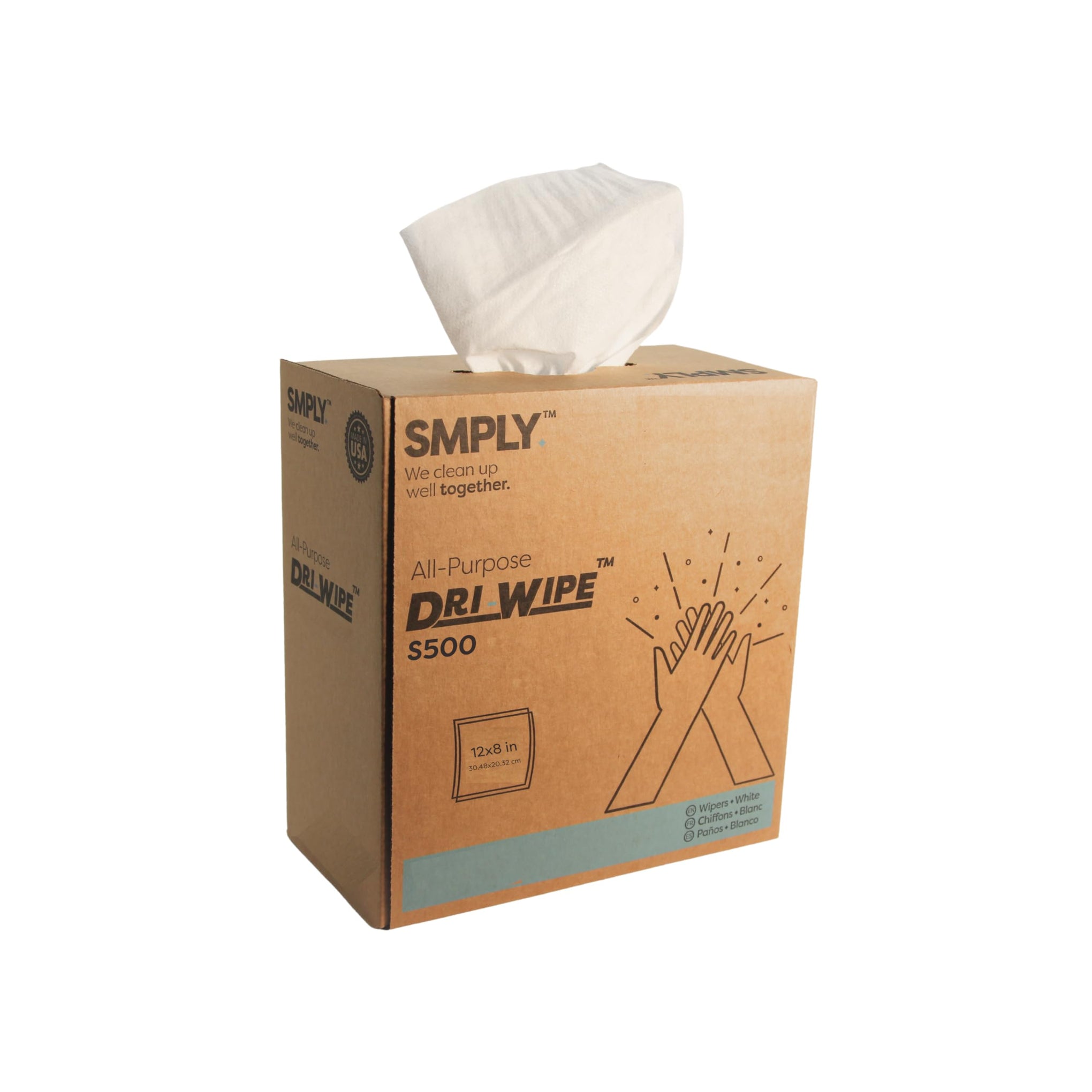 Dri Wipe S500 by SMPLY Brands (176 Count)