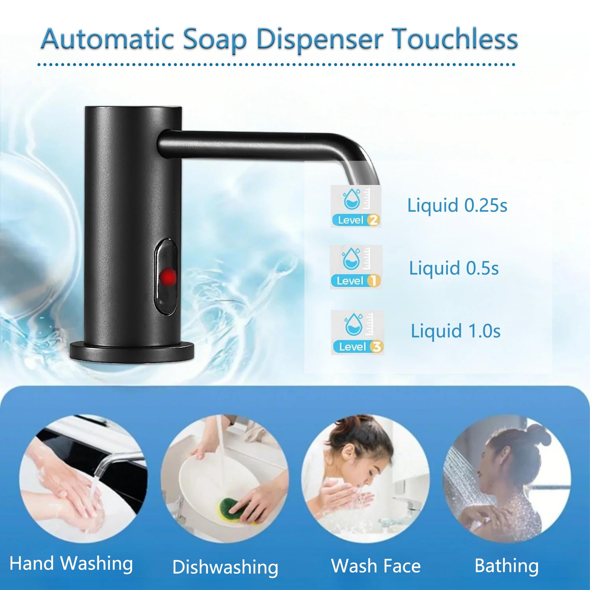 Touchless Automatic Soap Dispenser Built in Sink Electric Soap Dispenser