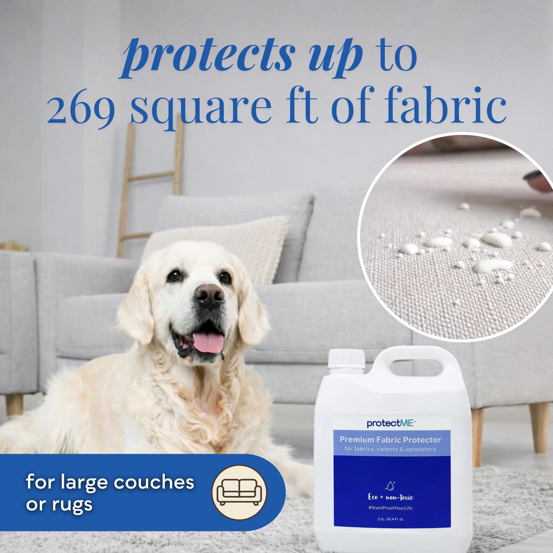 Fabric Protector and Stain Resistant Spray (84.5 Fl Oz)