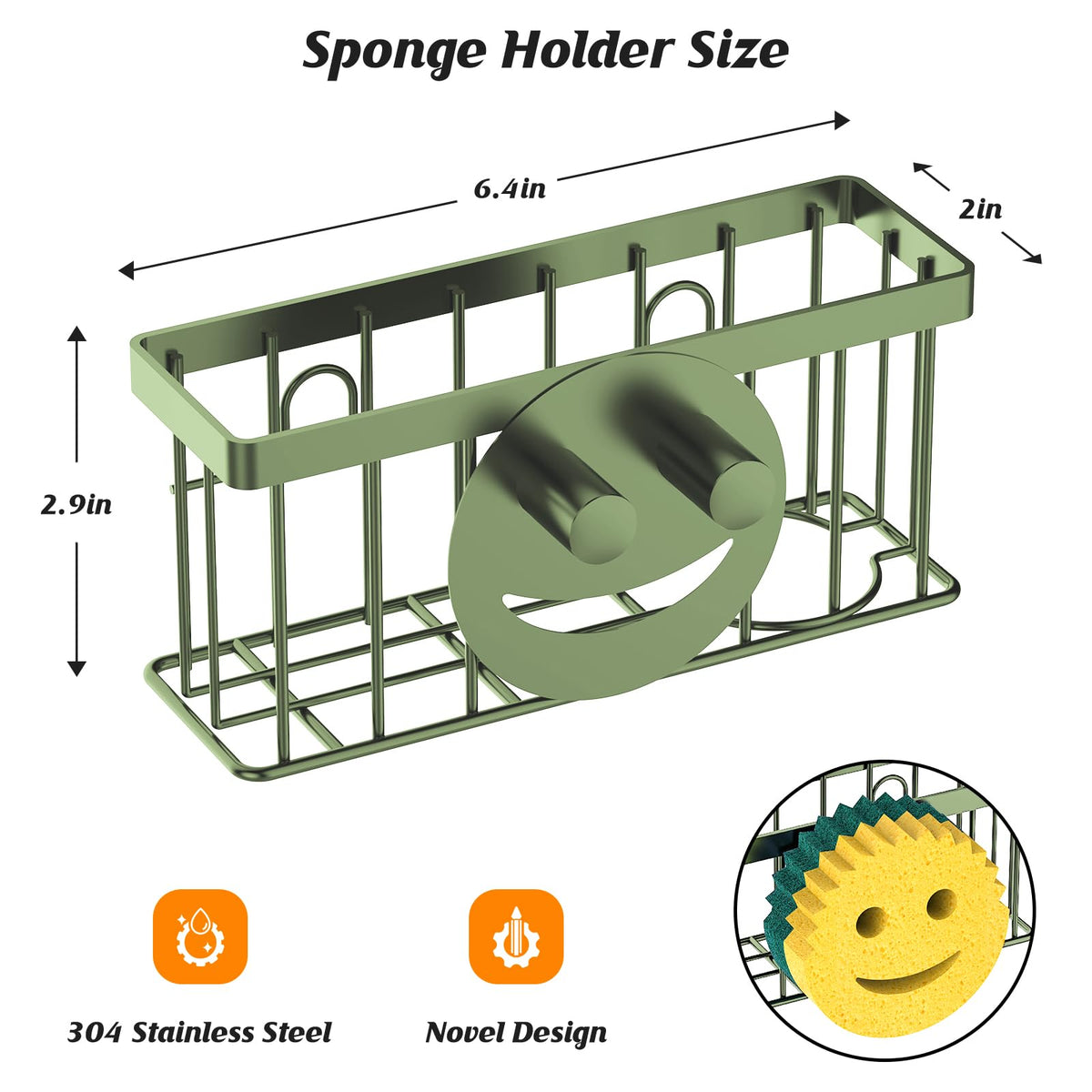 Sponge Holder Smiley Face