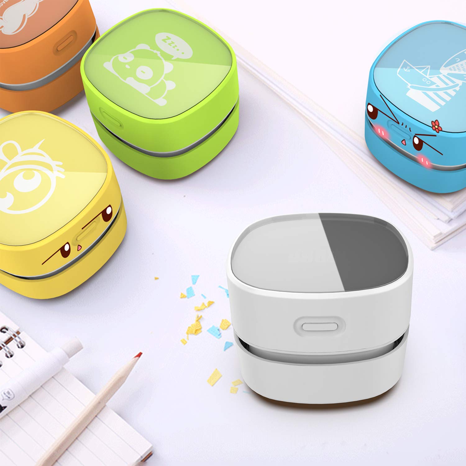 Desk Vacuum Cleaner with Wireless Charger