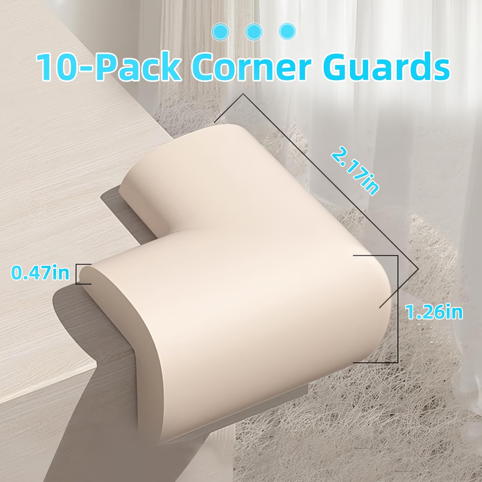 Foam Baby Edge Protector Strip Furniture Safety (10 Count)