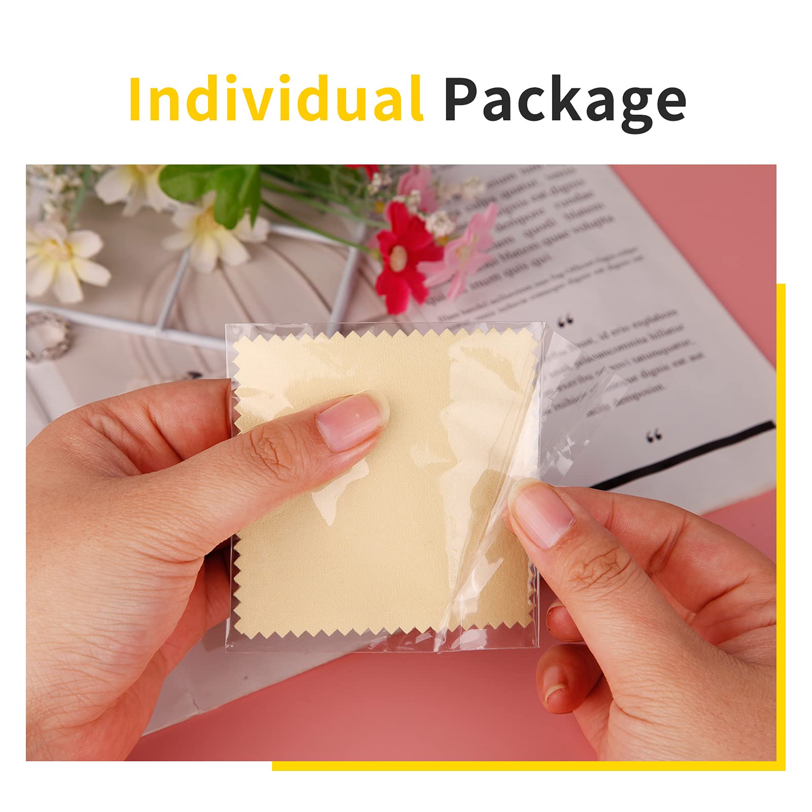 100pcs Premium Jewelry Cleaning Cloth (100 Count)
