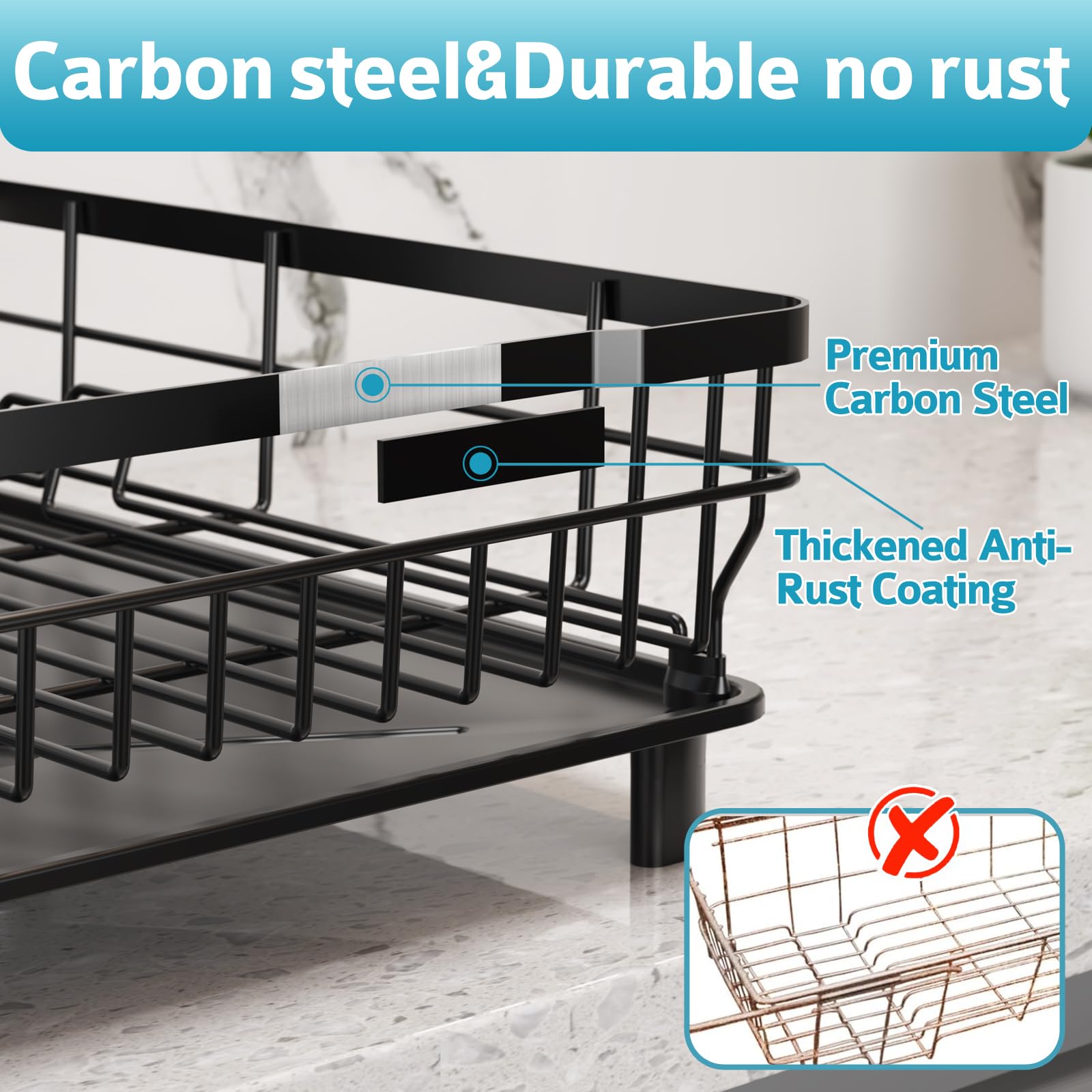 Dish Drying Rack for Kitchen Counter