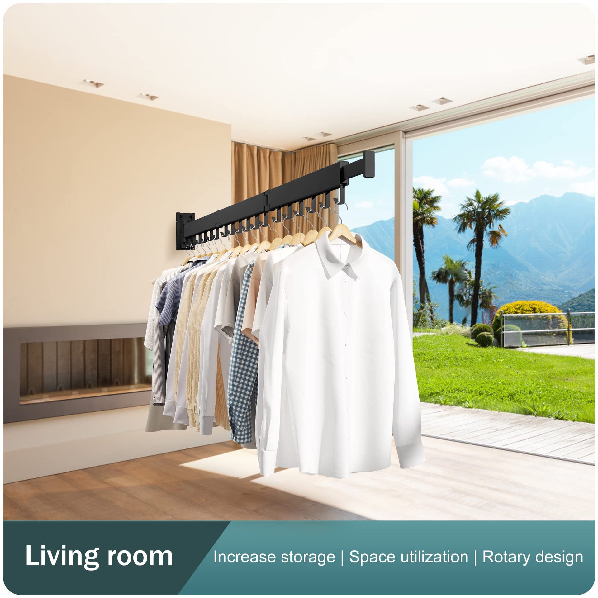 Clothes Drying Rack Wall Mounted