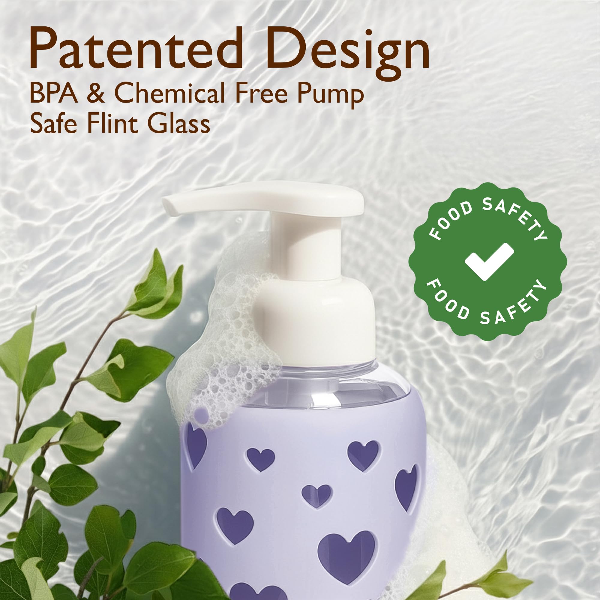 Foaming Hand Soap Dispenser Glass