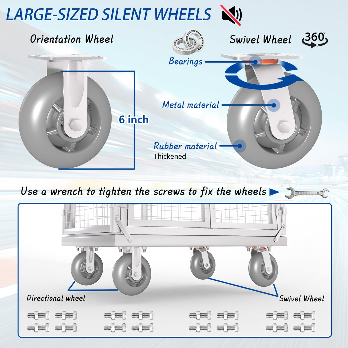 Upgrade Platform Truck with Cage