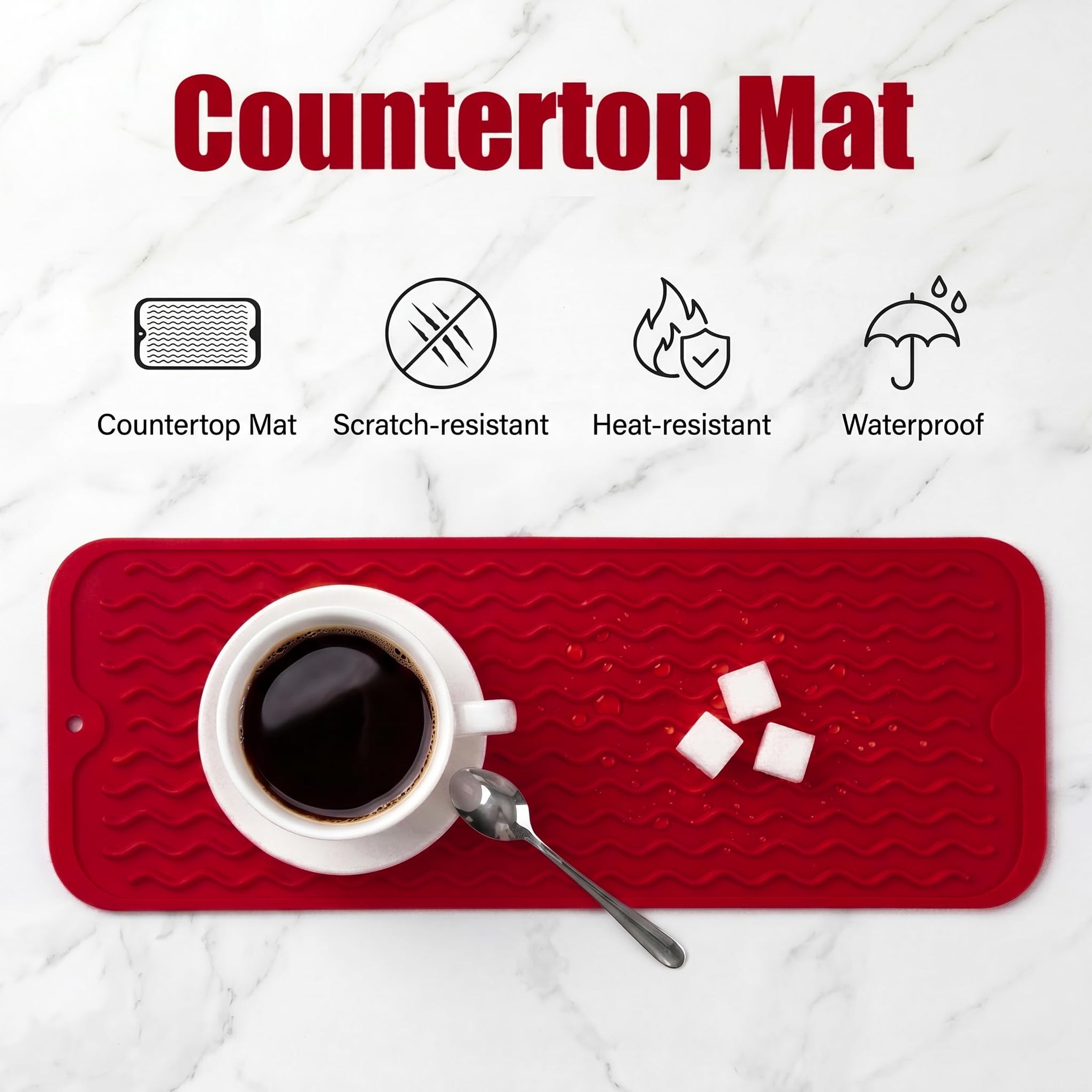Silicone Dish Drying Mat for Multiple Usage