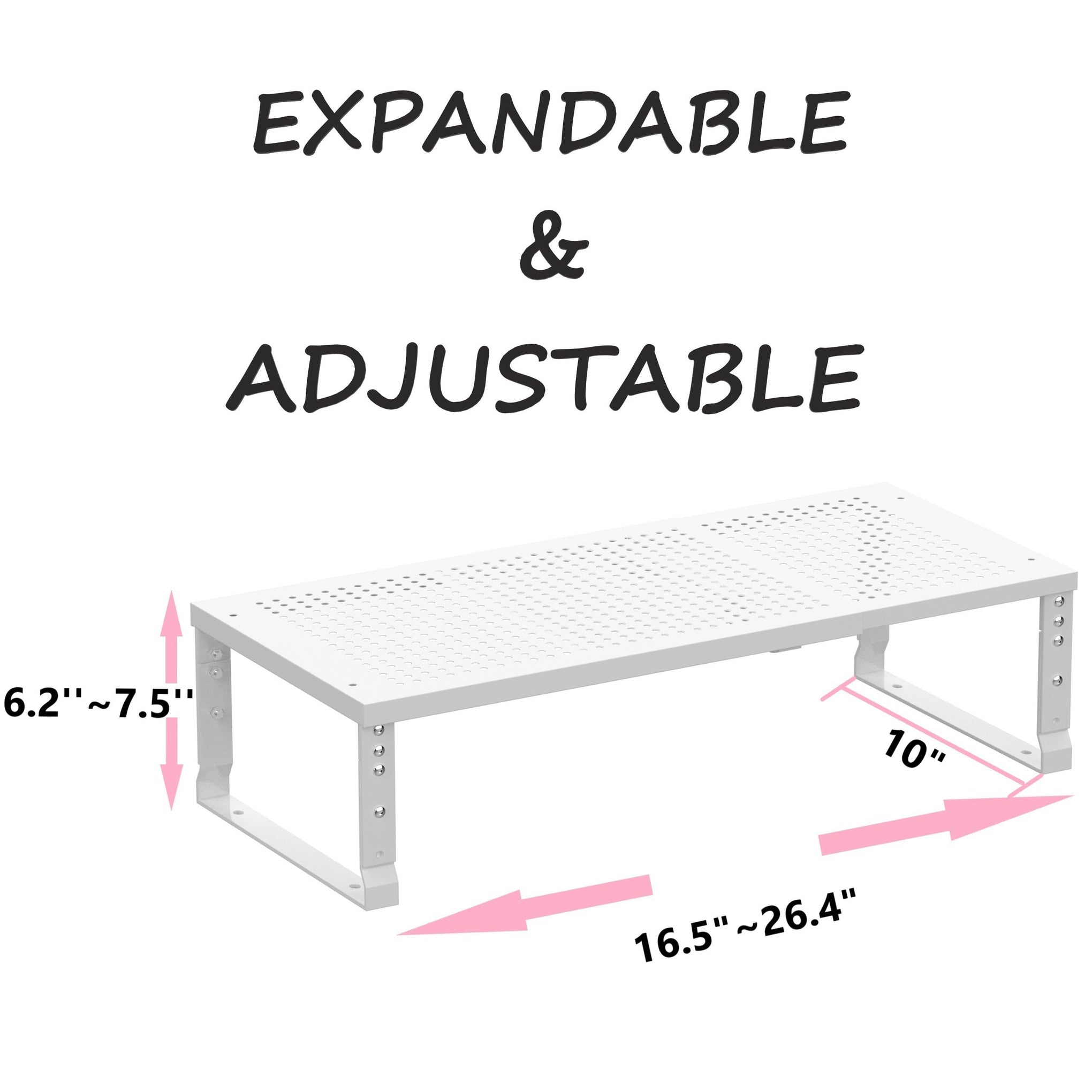 Metal Stackable Expandable Storage Shelf