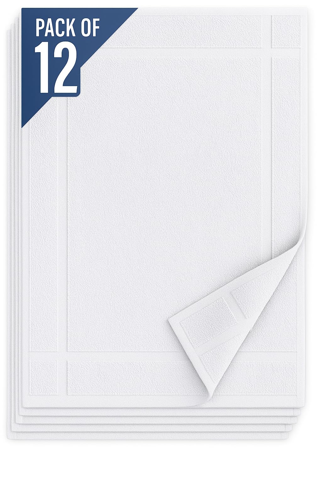 Pack of 12 100% Cotton Bath Mat 20x30 inches (12 Count)