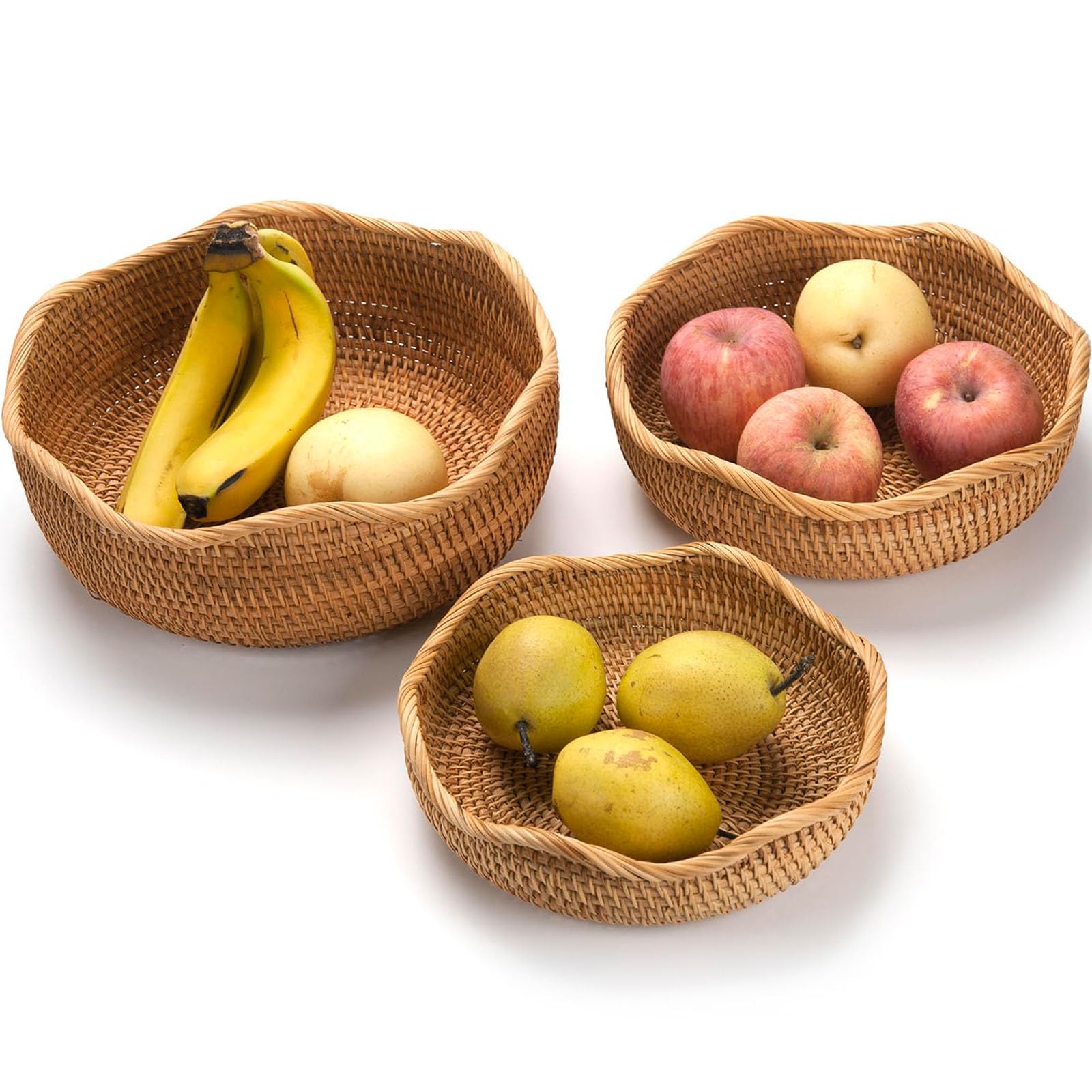 Rattan Bread Basket (3 Count)