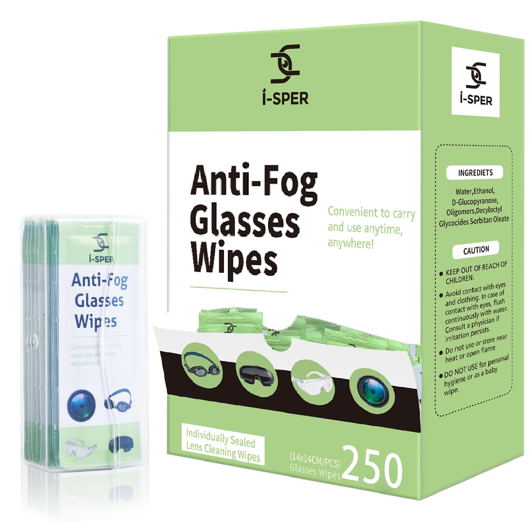 250ct Anti Fog Wipes (250 Count)