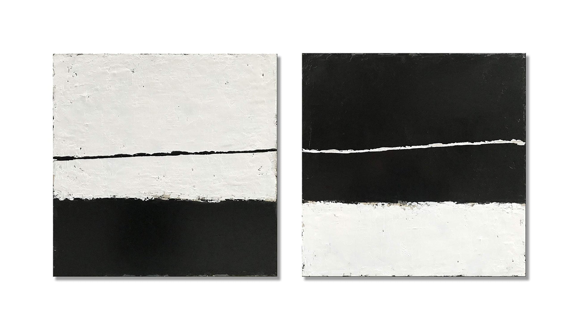 Art Contemporary Minimalist style art oil painting Abstract art piece Decorative artwork for home or office wall 20x20 inches (2 Count)