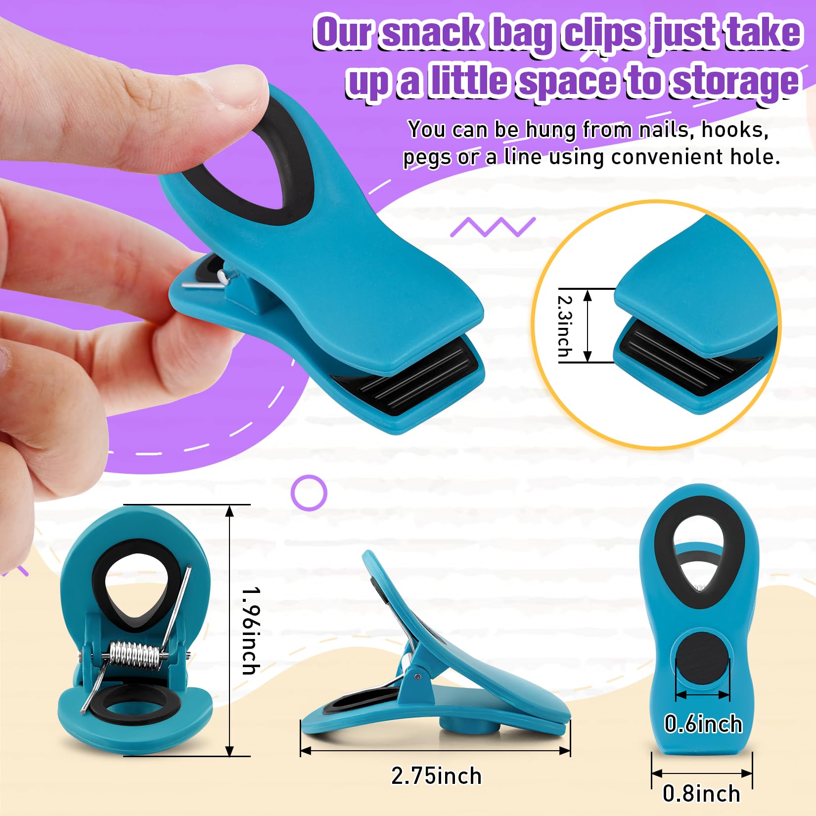 Chip Clips Bag Clips for Chips (24 Count)