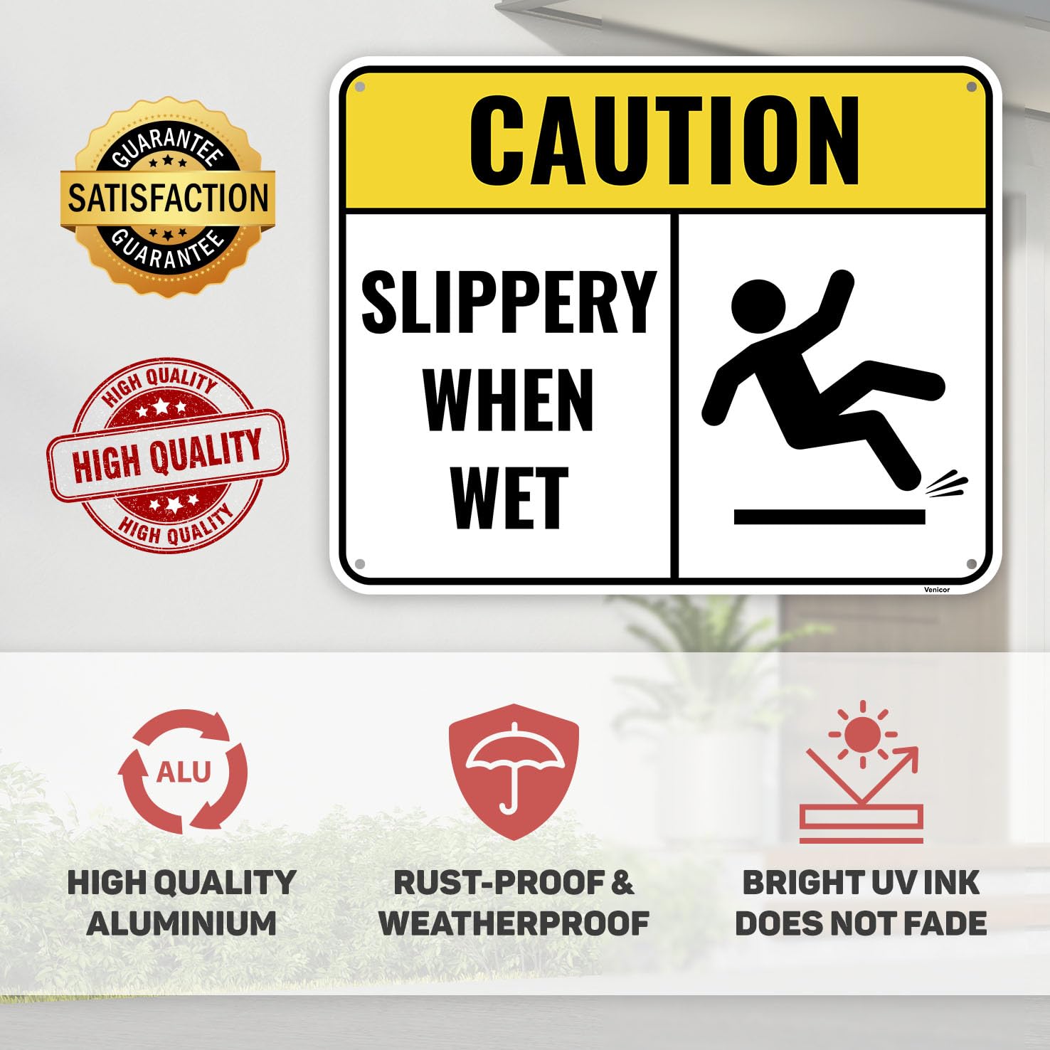 2PC Slippery When Wet Sign (2 Count)