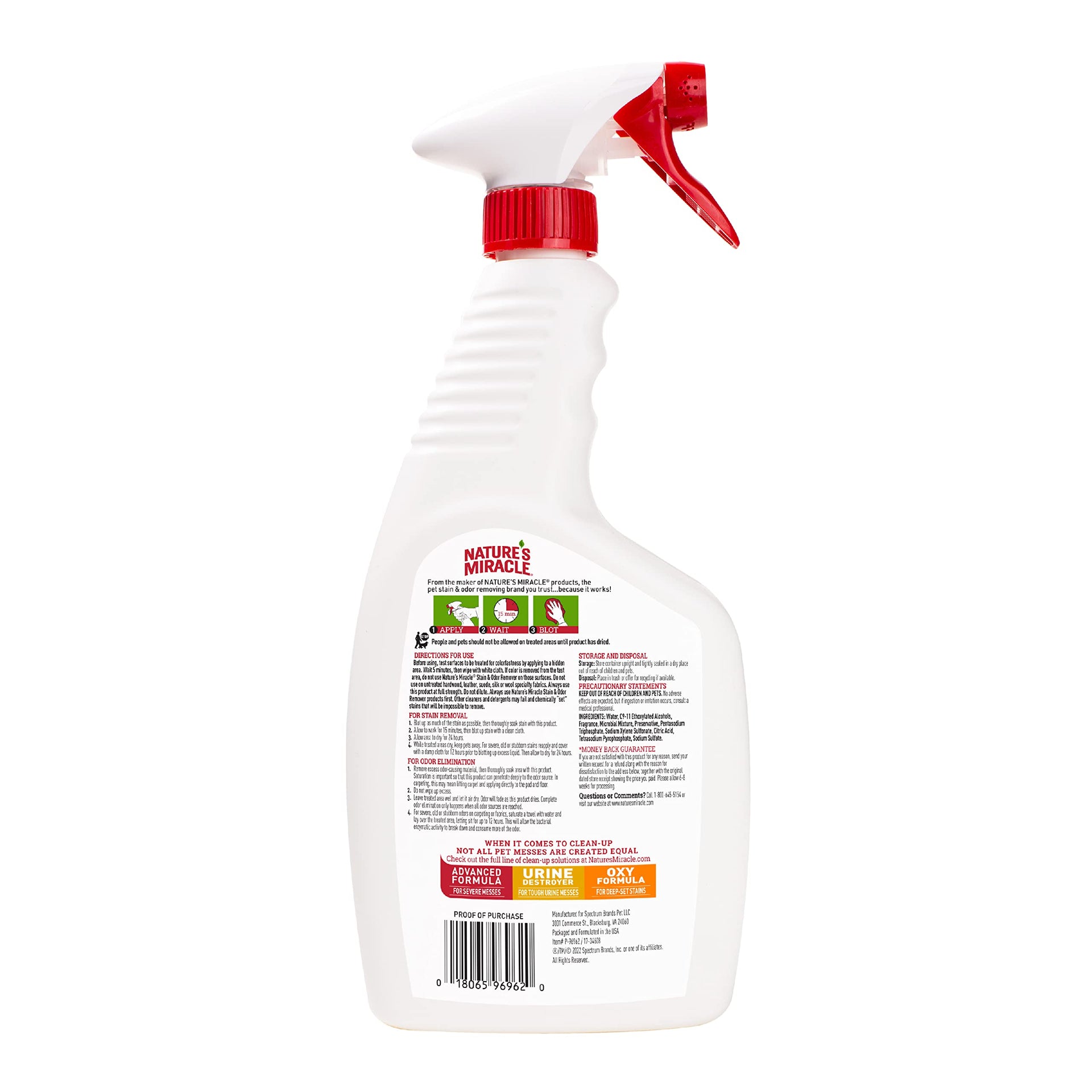 Nature’s Miracle Dog Stain & Odor Remover (24 Fl Oz)