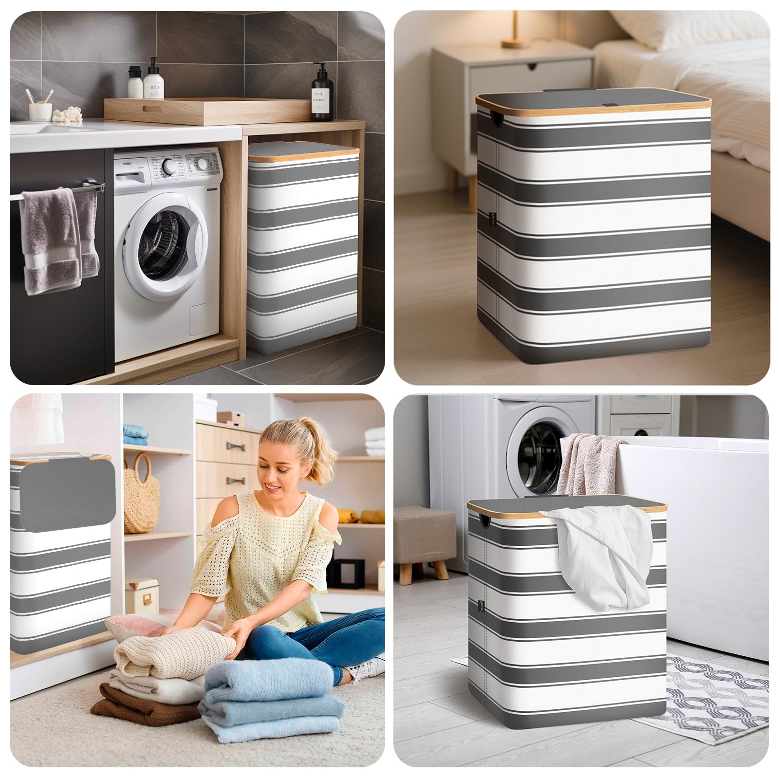 Laundry Hamper with Lid