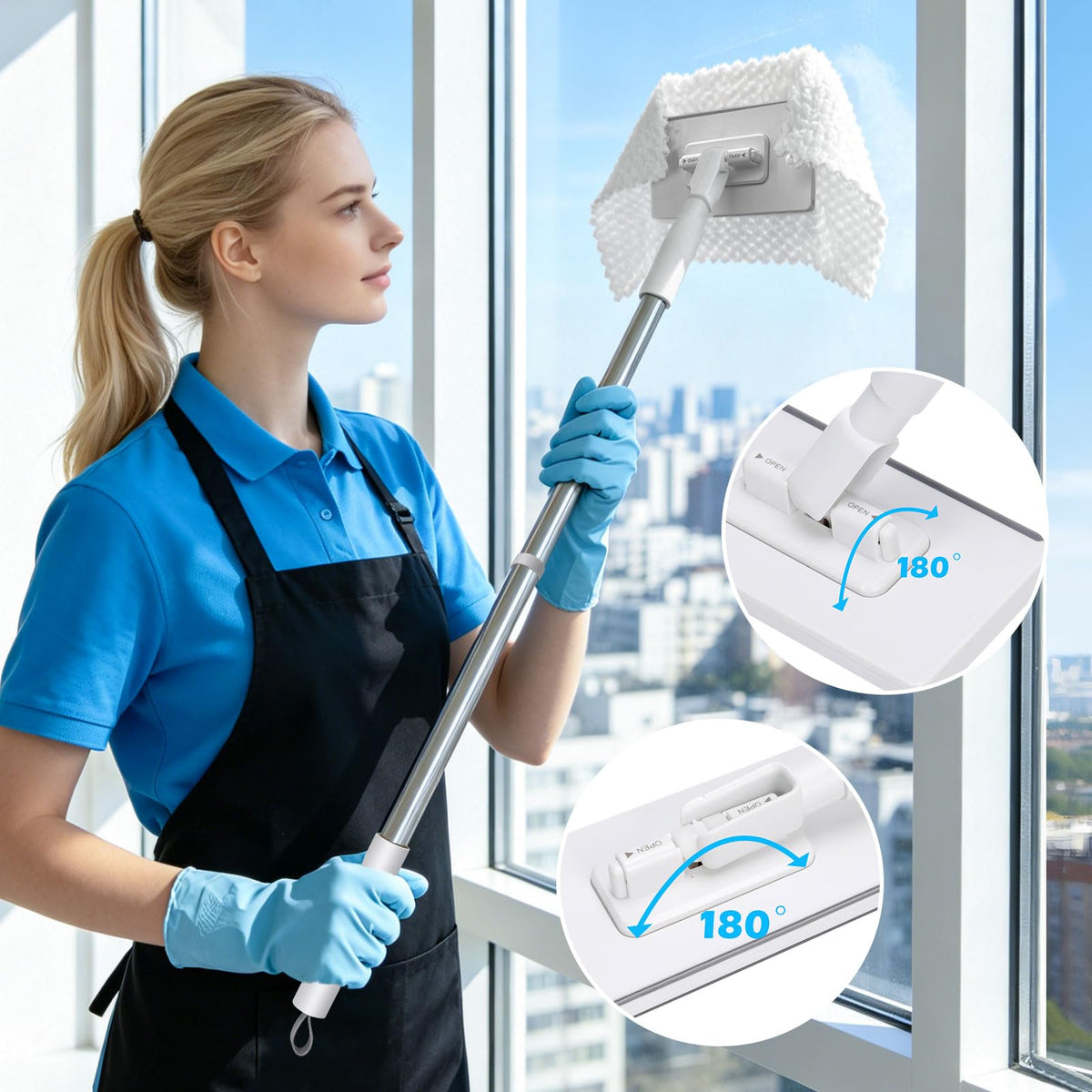 Snap Grip Mini Mop with Built