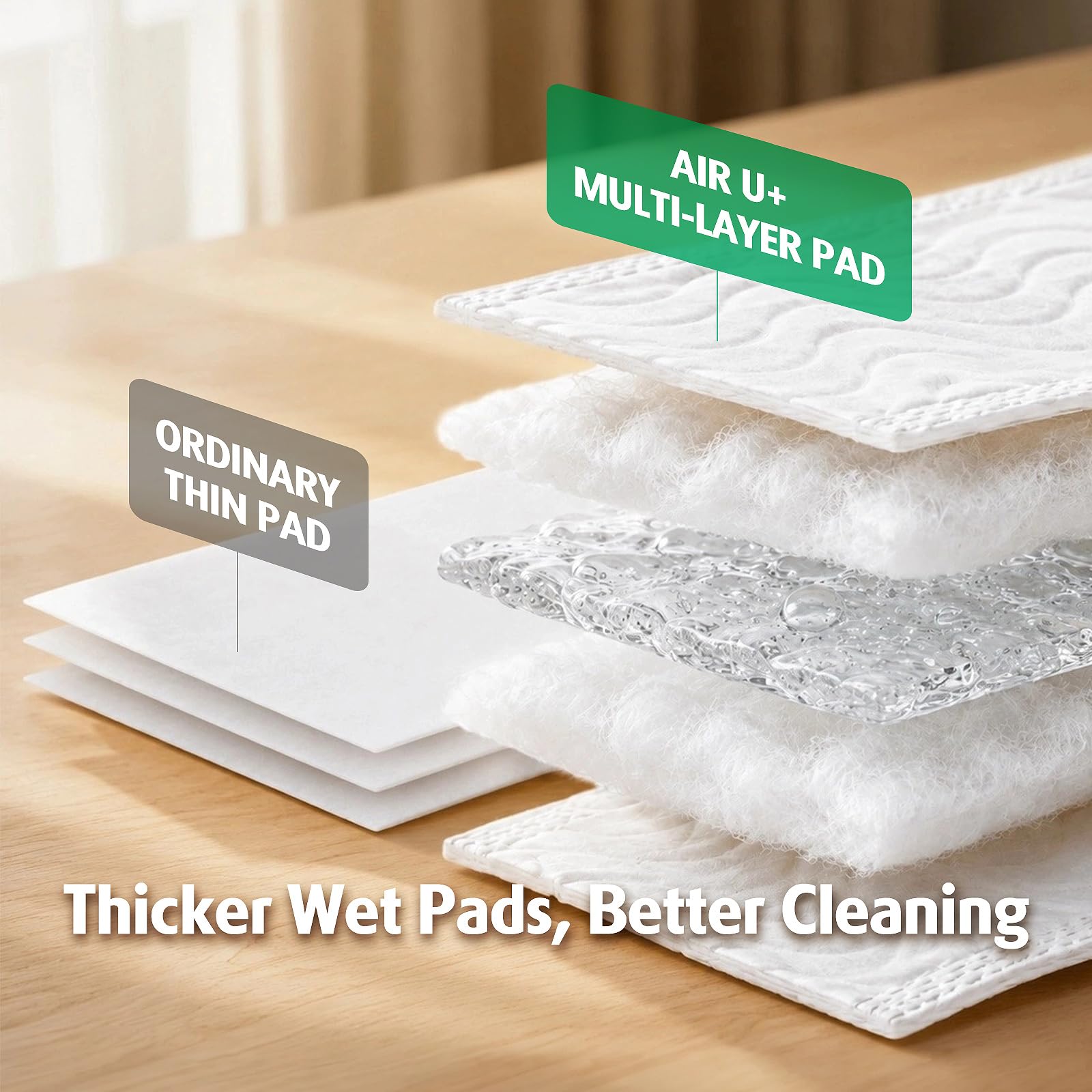 Wet Pads Refill for Swiffer Sweeper Wet Mopping Cloth (30 Count)