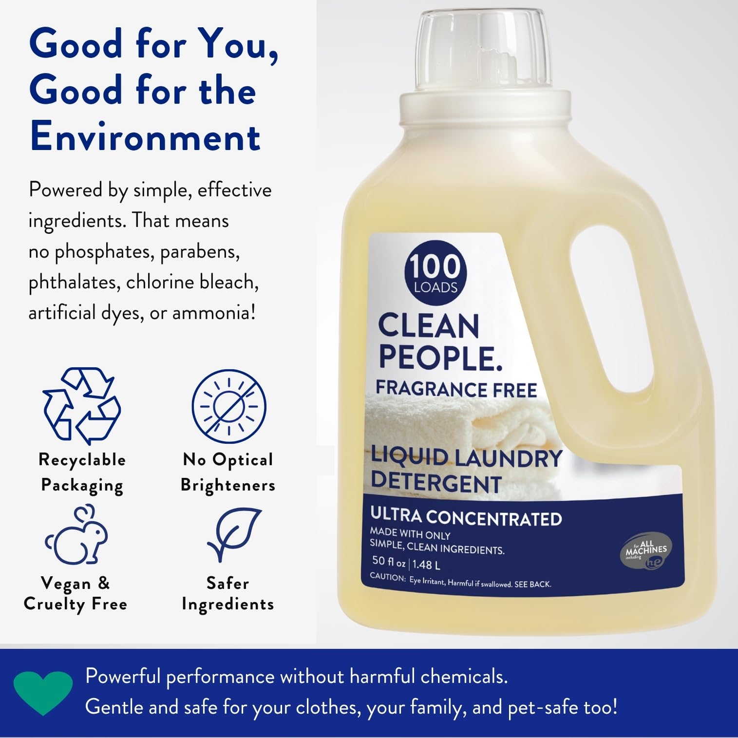 Liquid Laundry Detergent (50 Fl Oz)