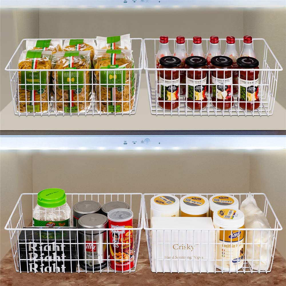 Freezer Baskets Pantry Storage Bins (8 Count)
